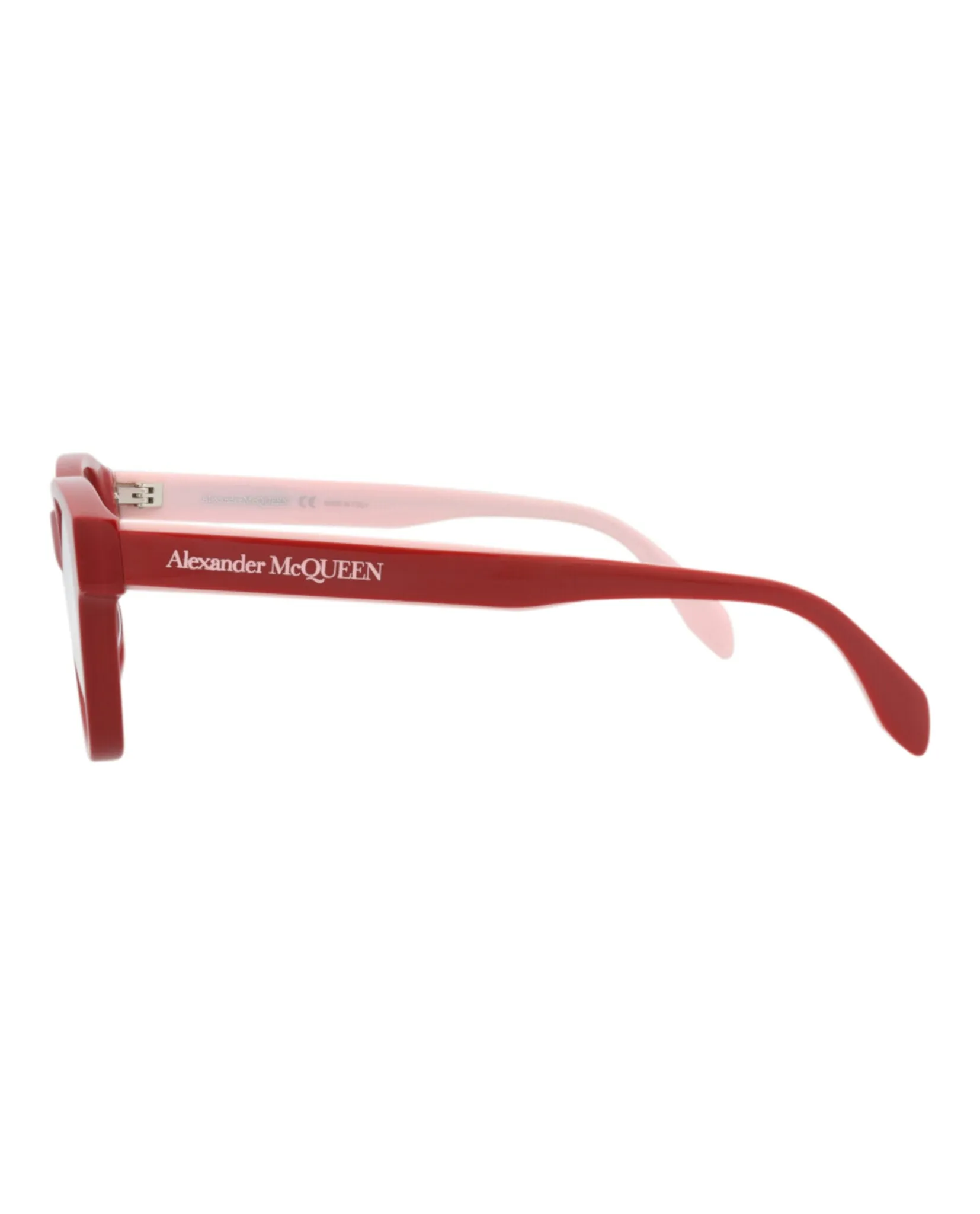 Alexander McQueen AM 0306O 30010888 005 Square Plastic Red Optical Frames with Transparent Lens sold by Gaffos product image thumbnail 3