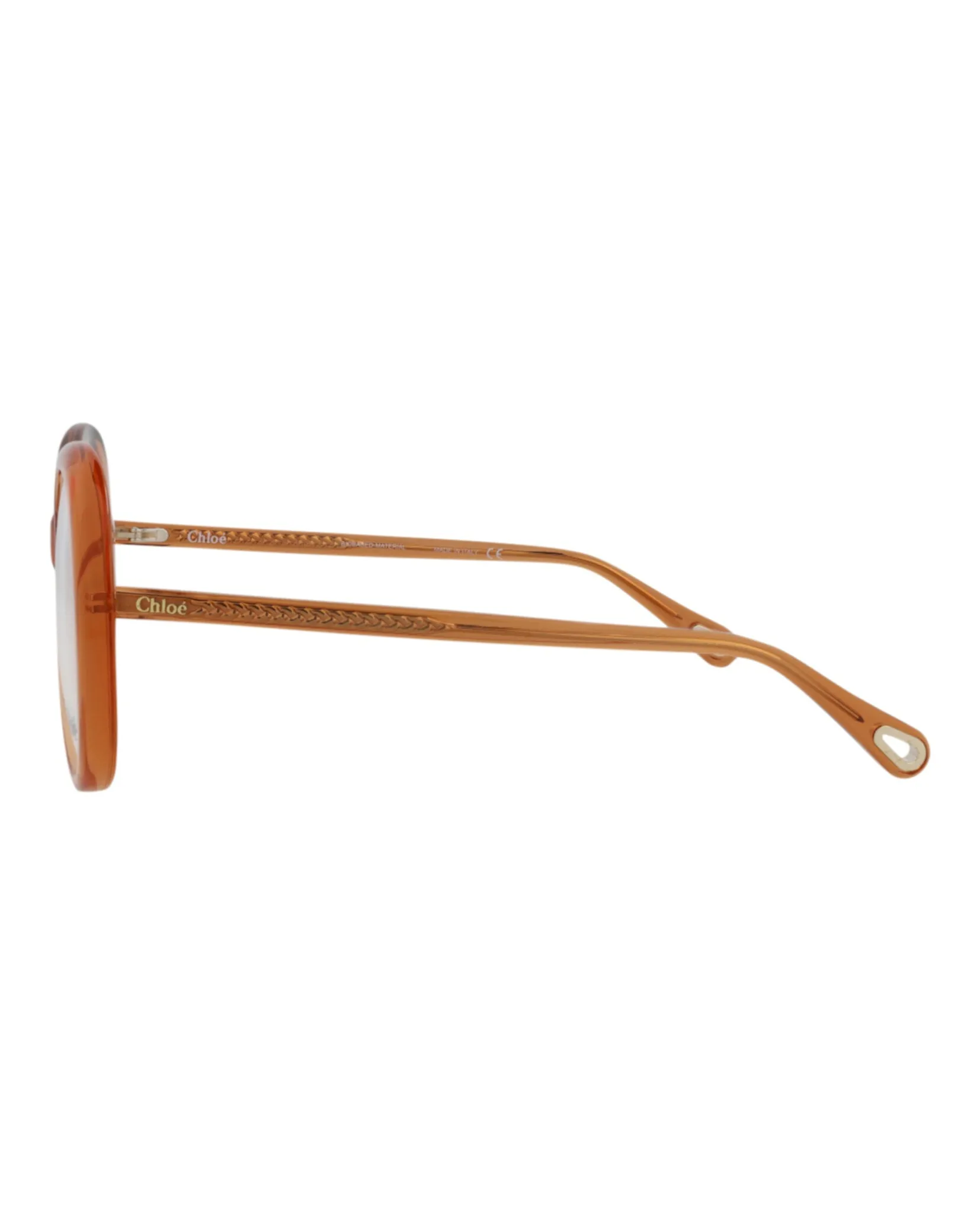 Chloé CH 0011O 30009851 001 Round Plastic Orange Optical Frames with Transparent Lens sold by Gaffos product image thumbnail 3