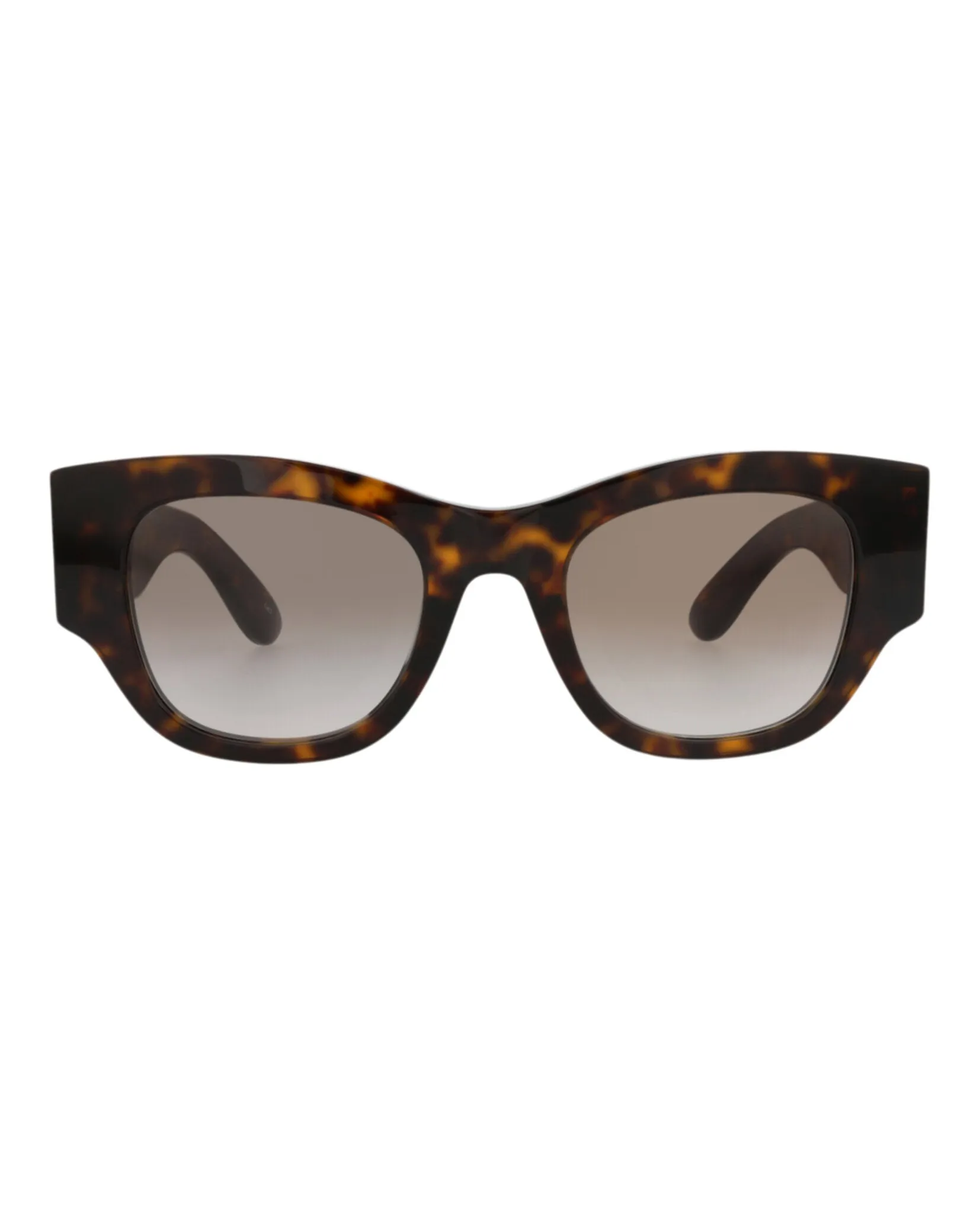 Alexander McQueen AM 0420S 30014616 002 Square Plastic Havana Sunglasses with Brown Lens sold by Gaffos