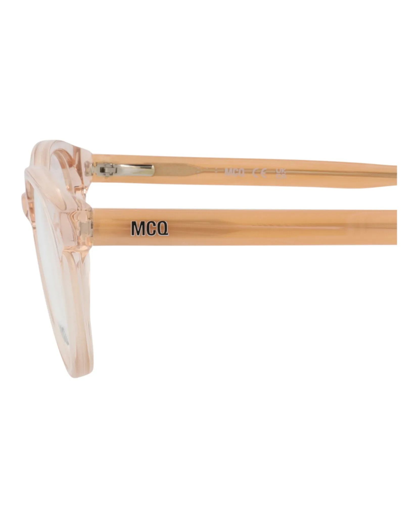 McQ Alexander McQueen MQ 0308O 30010809 004 Round Plastic Pink Optical Frames with Transparent Lens sold by Gaffos product image thumbnail 4