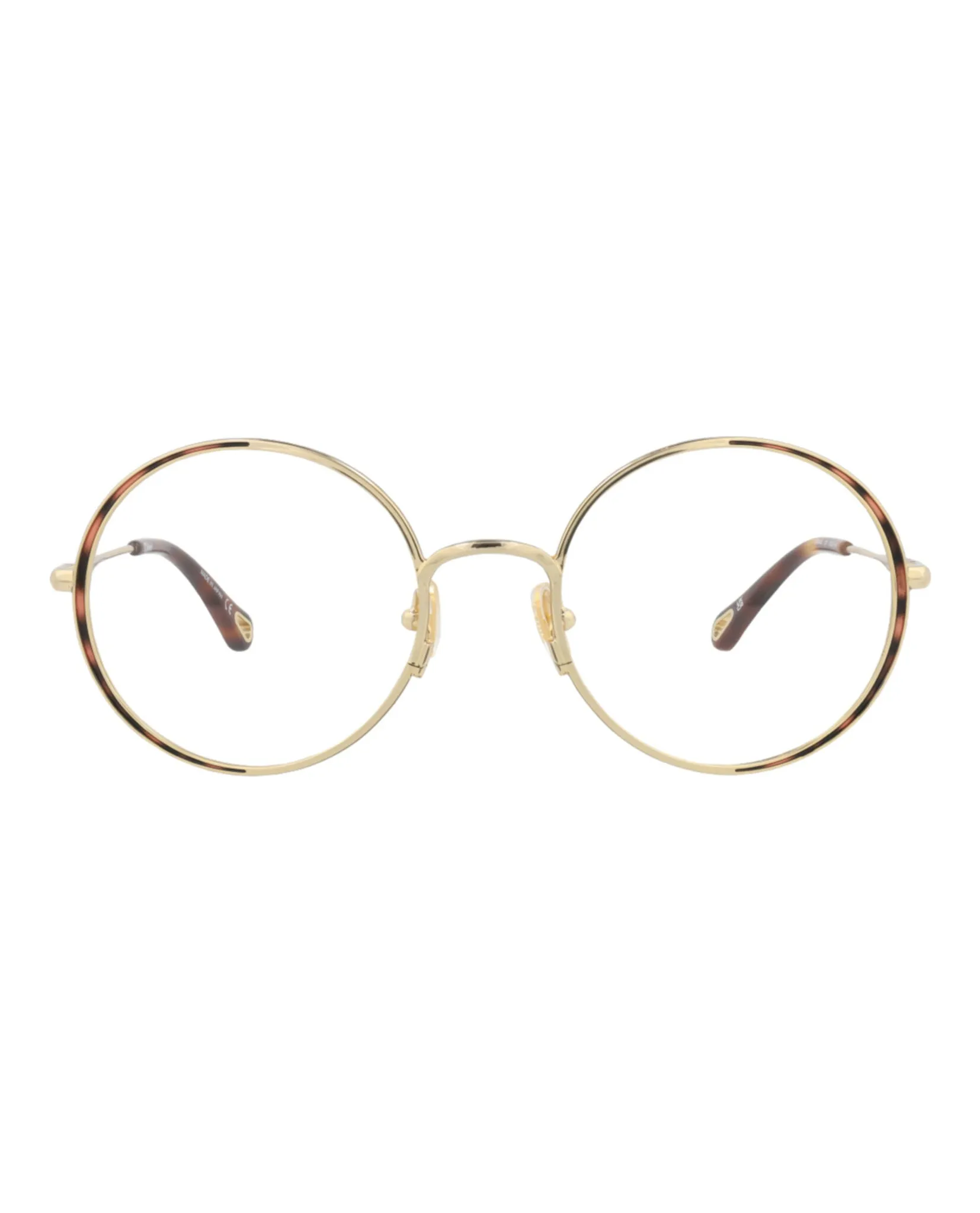 Chloé CH 0040O 30009842 001 Round Metal Gold Optical Frames with Transparent Lens sold by Gaffos