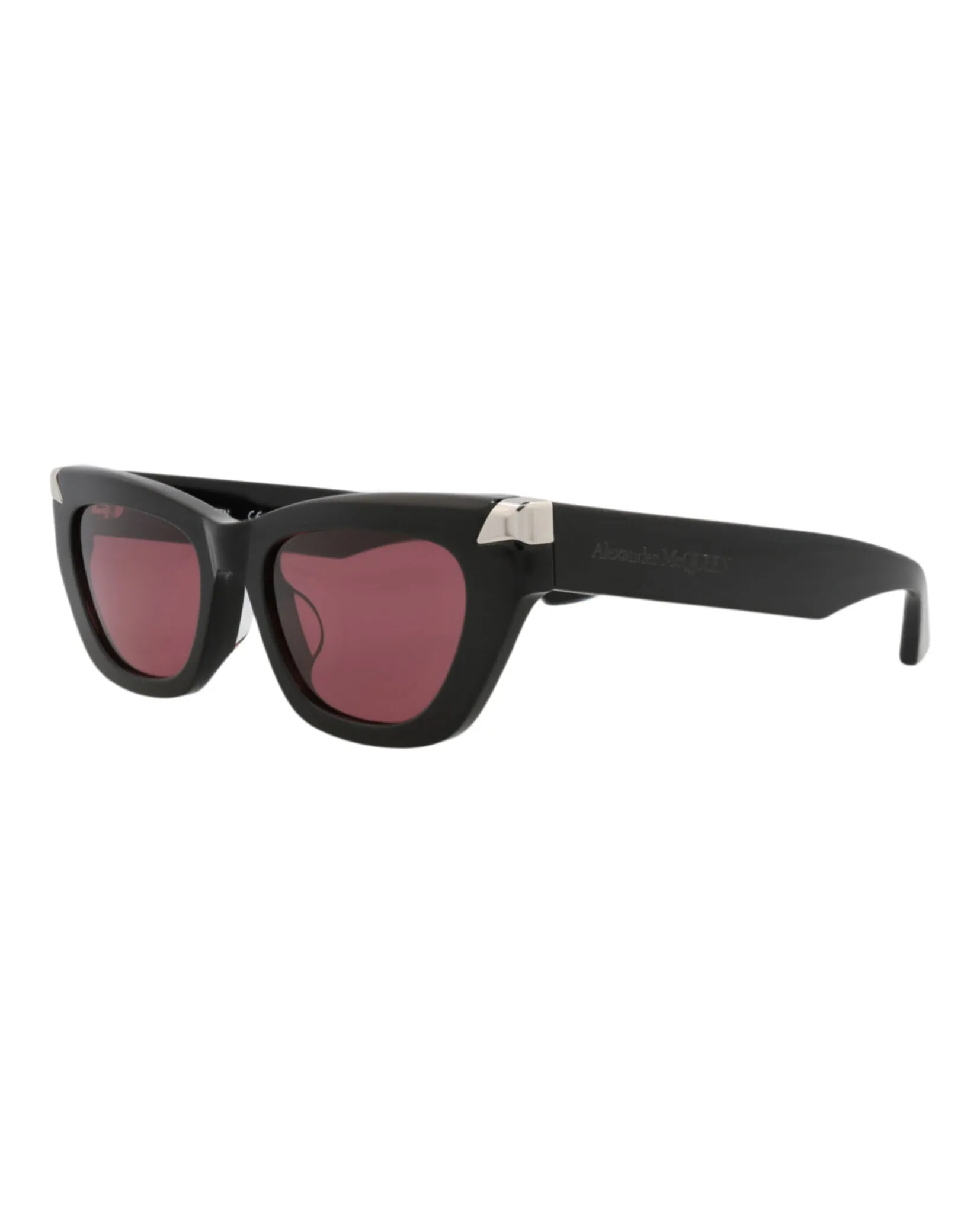 Alexander McQueen AM 0440SA 30015178 002 Cat-Eye Plastic Black Sunglasses with Violet Lens sold by Gaffos product image thumbnail 2