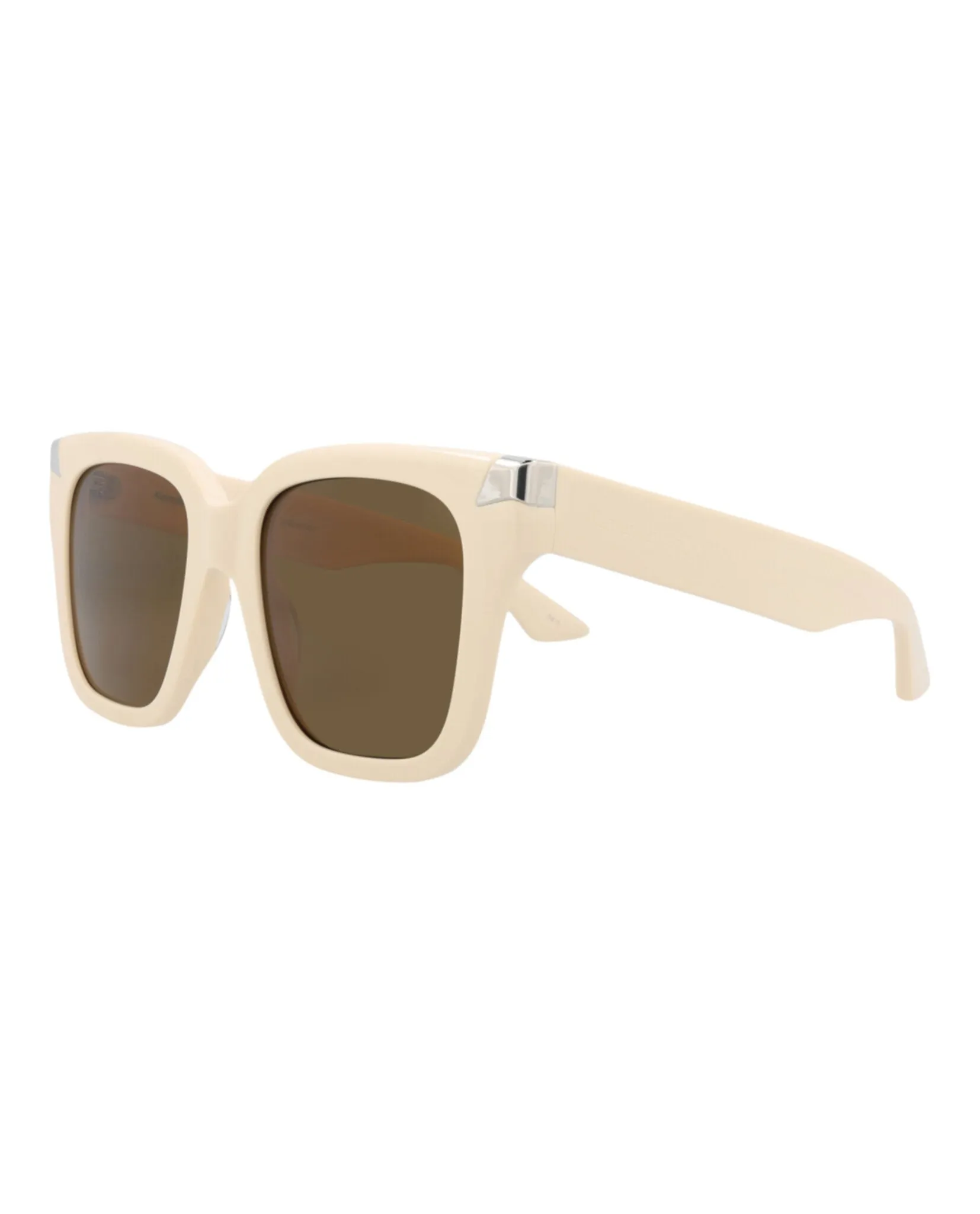 Alexander McQueen AM 0440S 30015177 004 Square Plastic Ivory Sunglasses with Brown Lens sold by Gaffos product image thumbnail 2