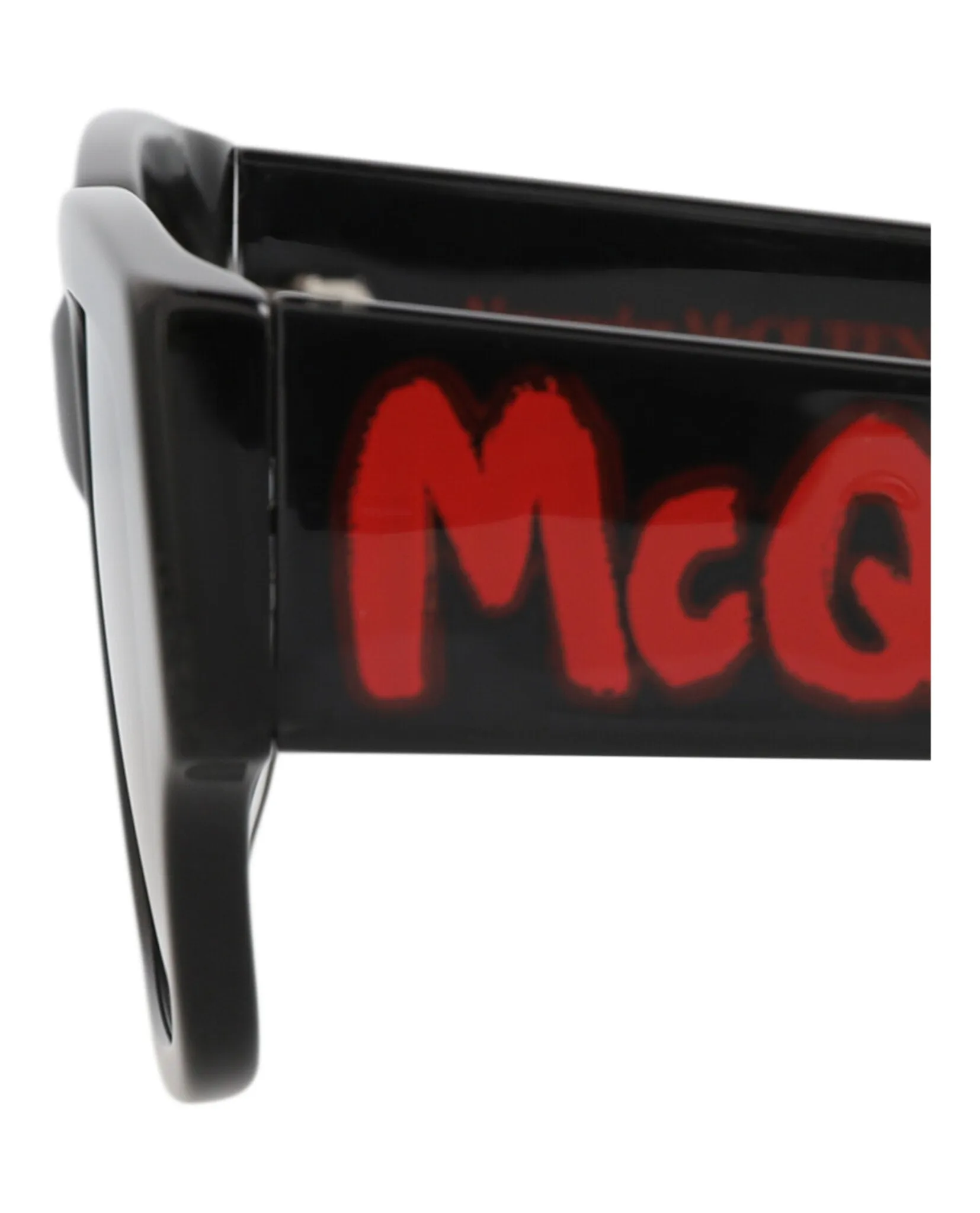 Alexander McQueen AM 0329S 30011473 002 Square Plastic Black Sunglasses with Grey Lens sold by Gaffos product image thumbnail 4