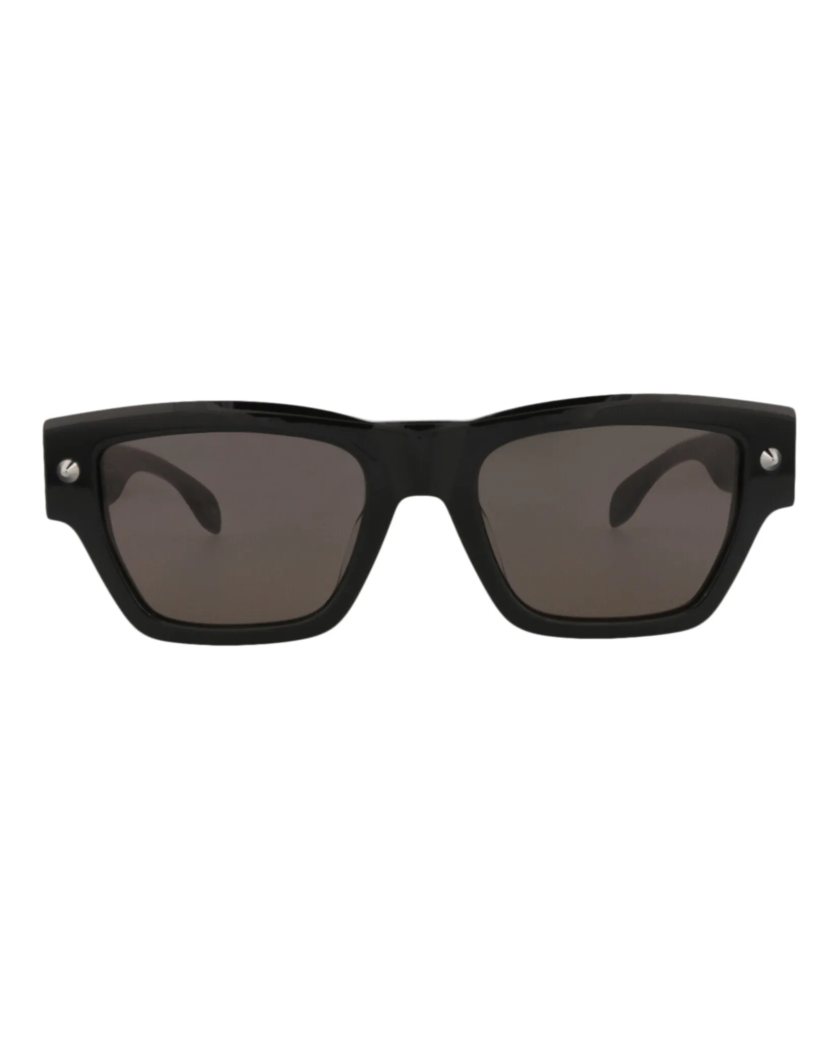 Alexander McQueen AM 0409S 30014340 001 Square Plastic Black Sunglasses with Grey Lens sold by Gaffos