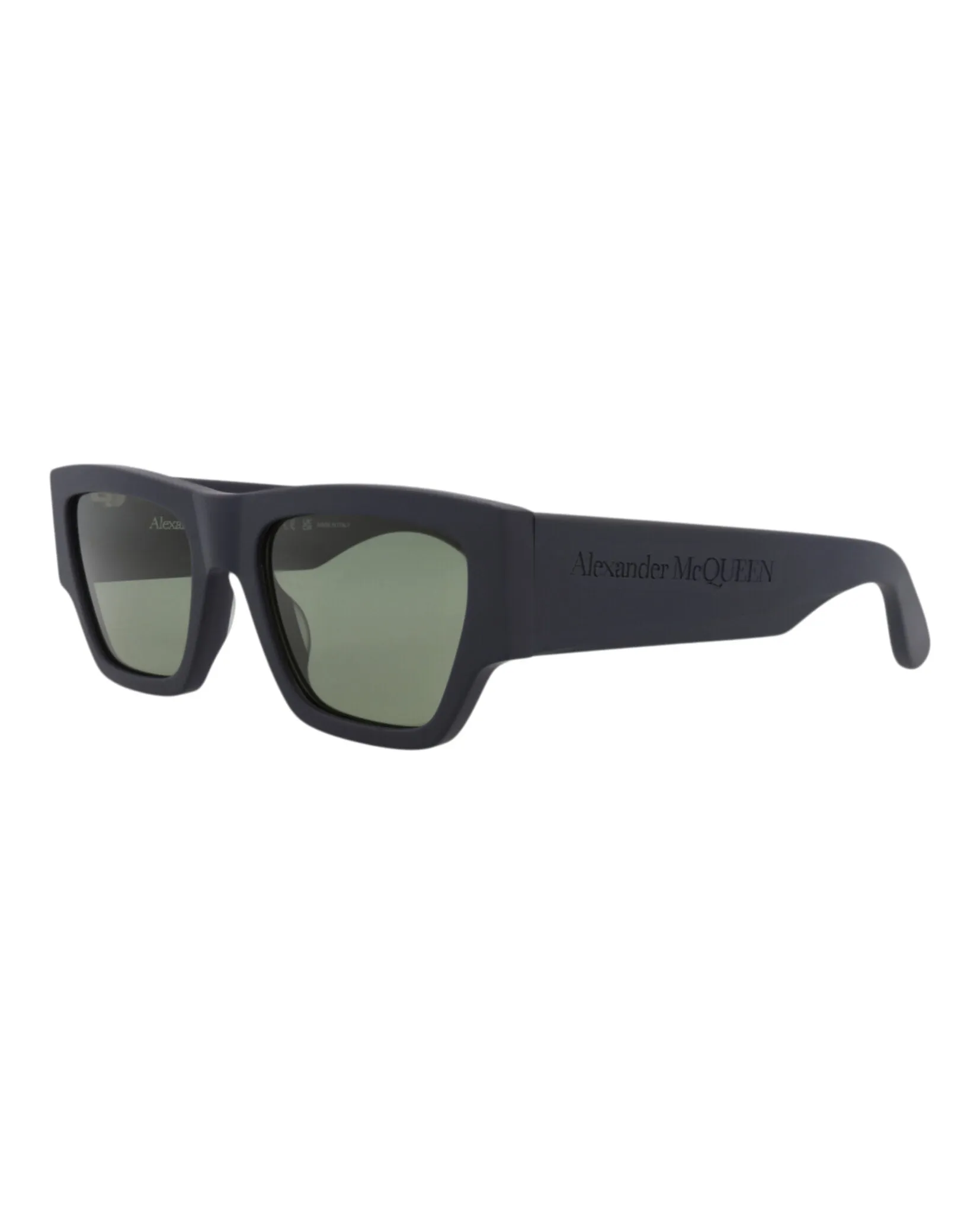 Alexander McQueen AM 0393S 30014334 005 Square Plastic Blue Sunglasses with Green Lens sold by Gaffos product image thumbnail 2