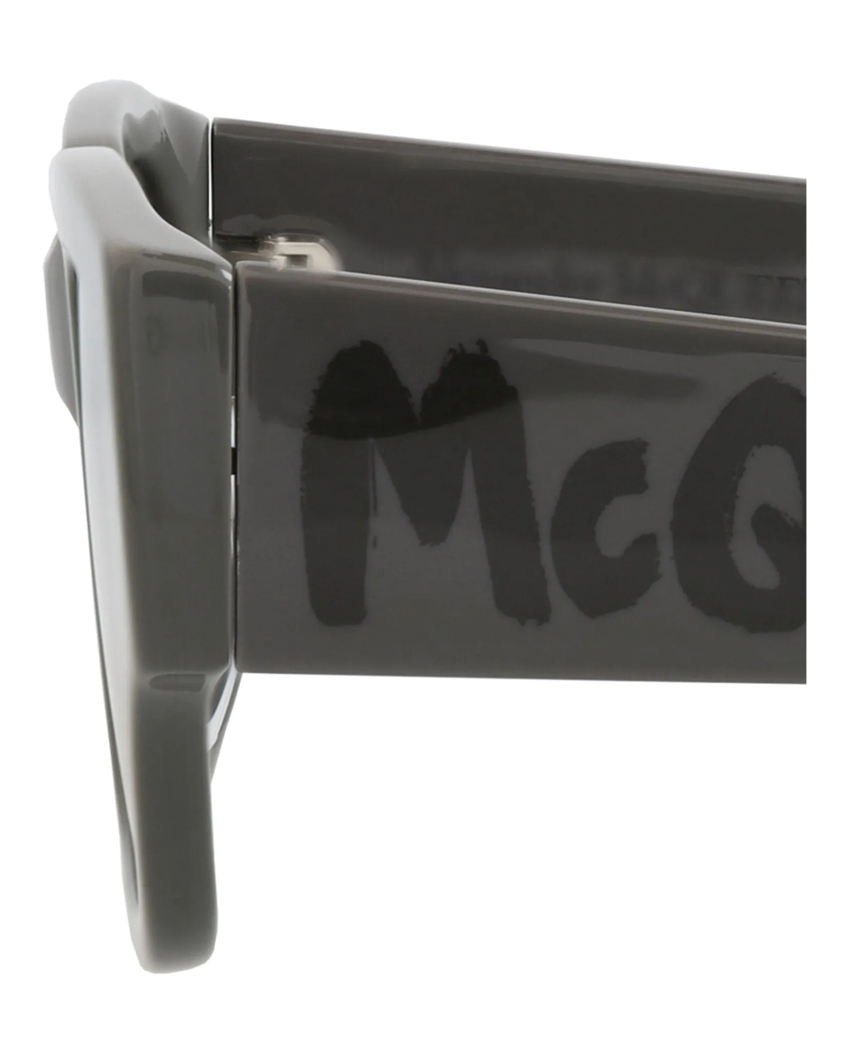 Alexander McQueen AM 0329S 30011473 006 Square Plastic Grey Sunglasses with Silver Lens sold by Gaffos product image thumbnail 4