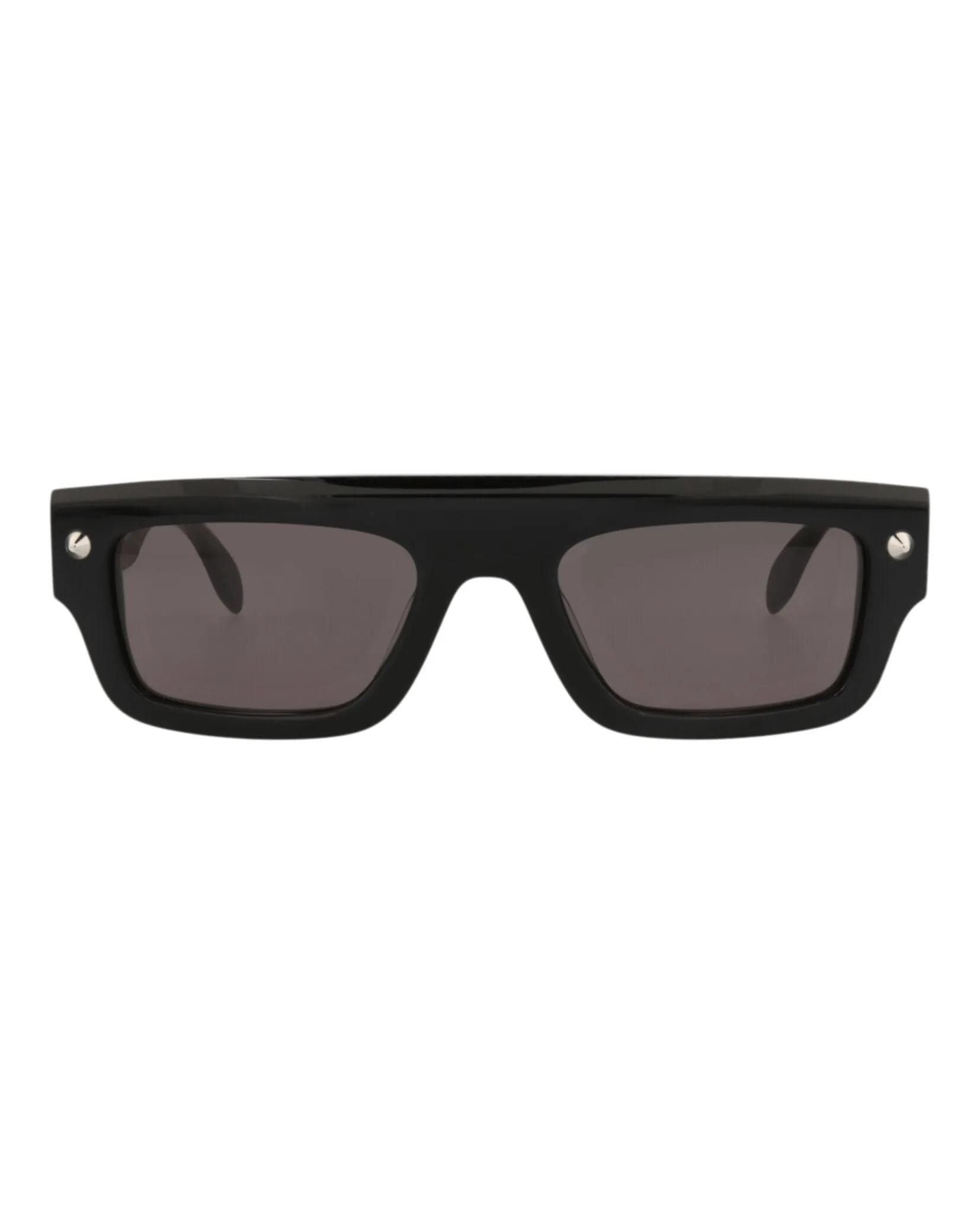 Alexander McQueen AM 0427S 30014622 001 Square Plastic Black Sunglasses with Grey Lens sold by Gaffos