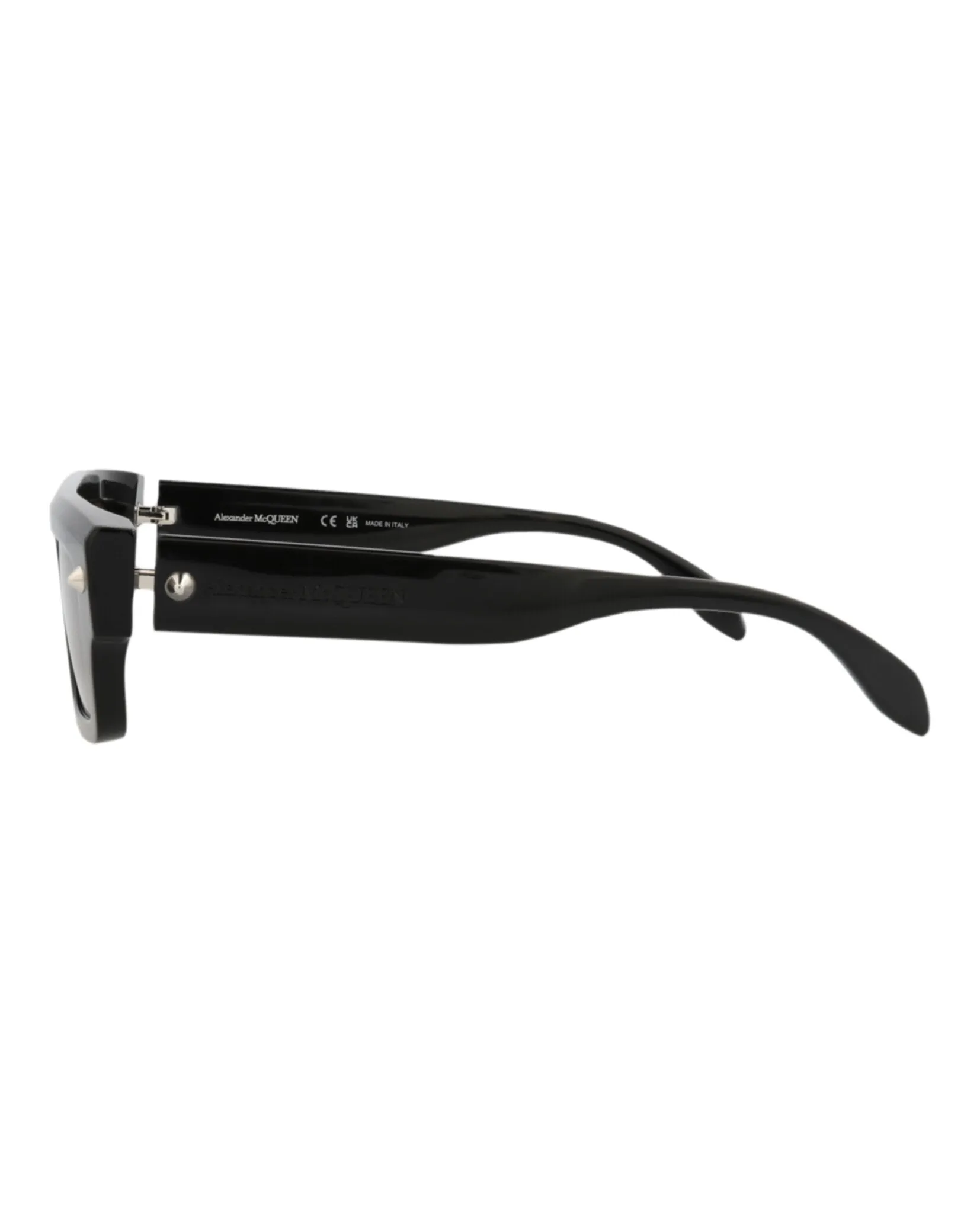 Alexander McQueen AM 0427S 30014622 001 Square Plastic Black Sunglasses with Grey Lens sold by Gaffos product image thumbnail 3