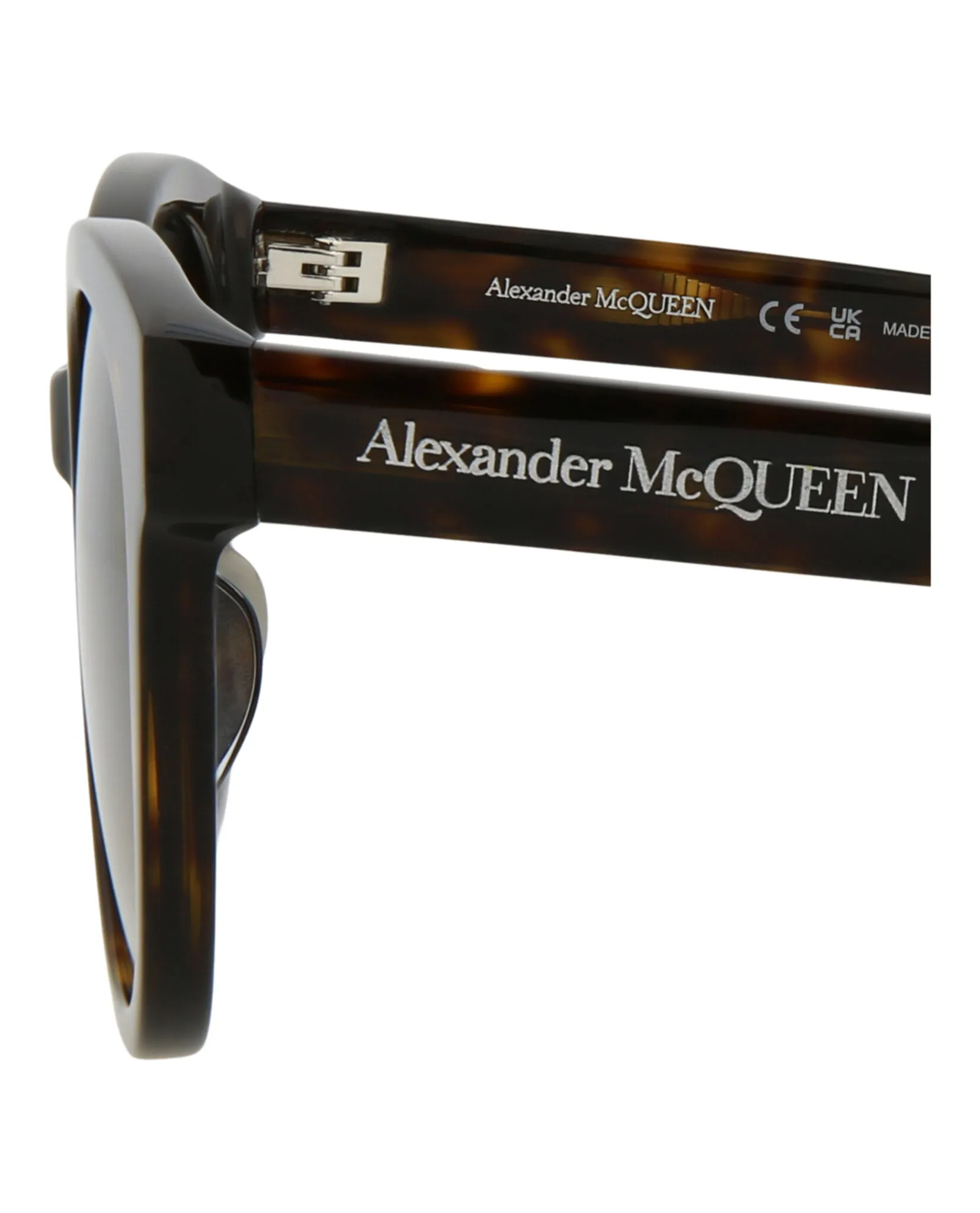 Alexander McQueen AM 0304SK 30010922 002 Round Plastic Havana Sunglasses with Brown Lens sold by Gaffos product image thumbnail 4