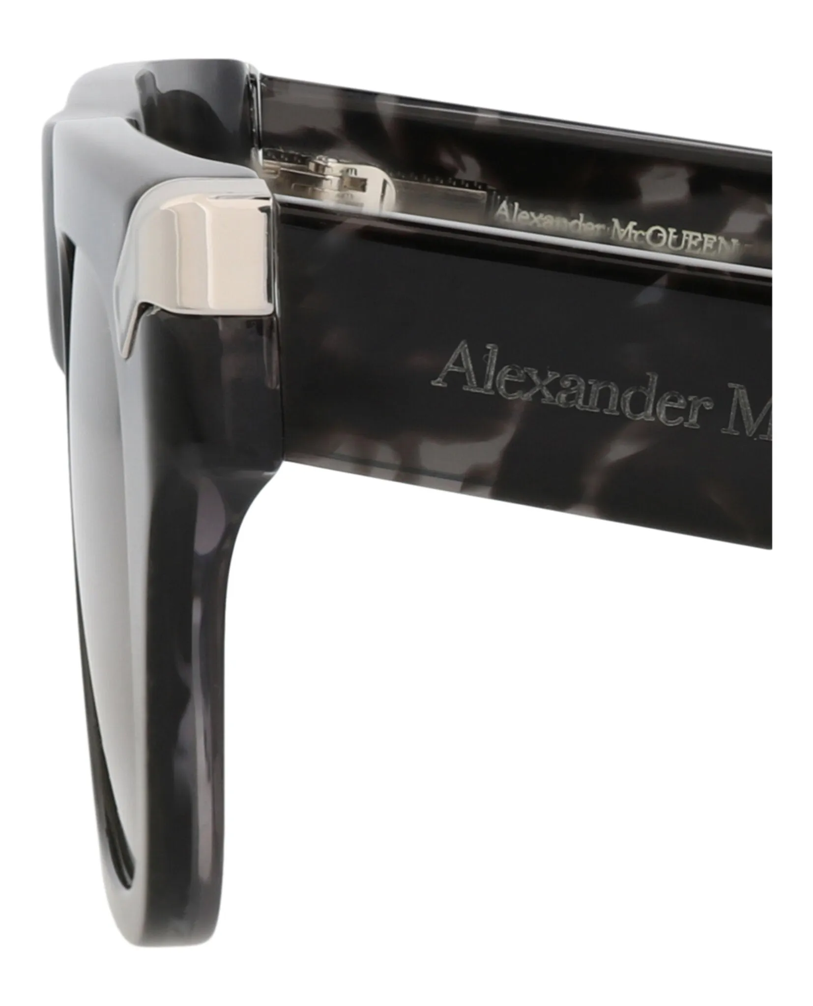 Alexander McQueen AM 0441S 30015179 003 Square Plastic Havana Sunglasses with Brown Lens sold by Gaffos product image thumbnail 4
