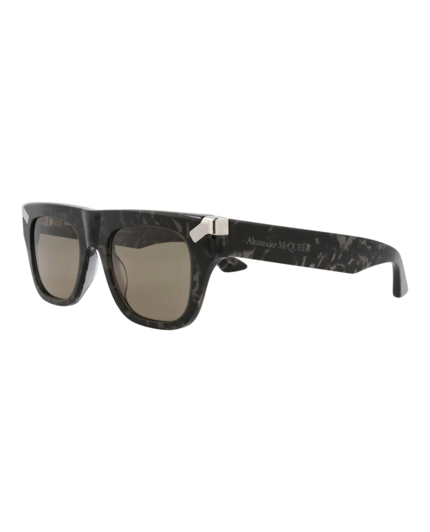 Alexander McQueen AM 0441S 30015179 003 Square Plastic Havana Sunglasses with Brown Lens sold by Gaffos product image thumbnail 2