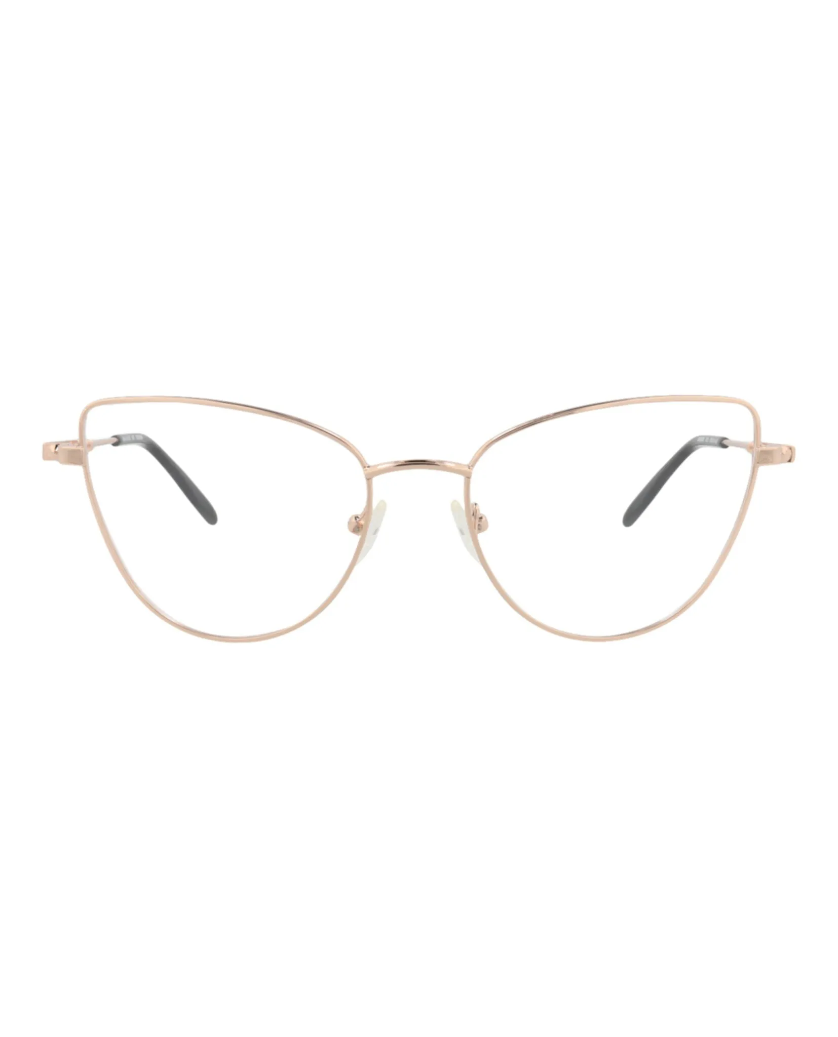 Alexander McQueen AM 0268O 30008678 002 Cat-Eye Metal Gold Optical Frames with Transparent Lens sold by Gaffos
