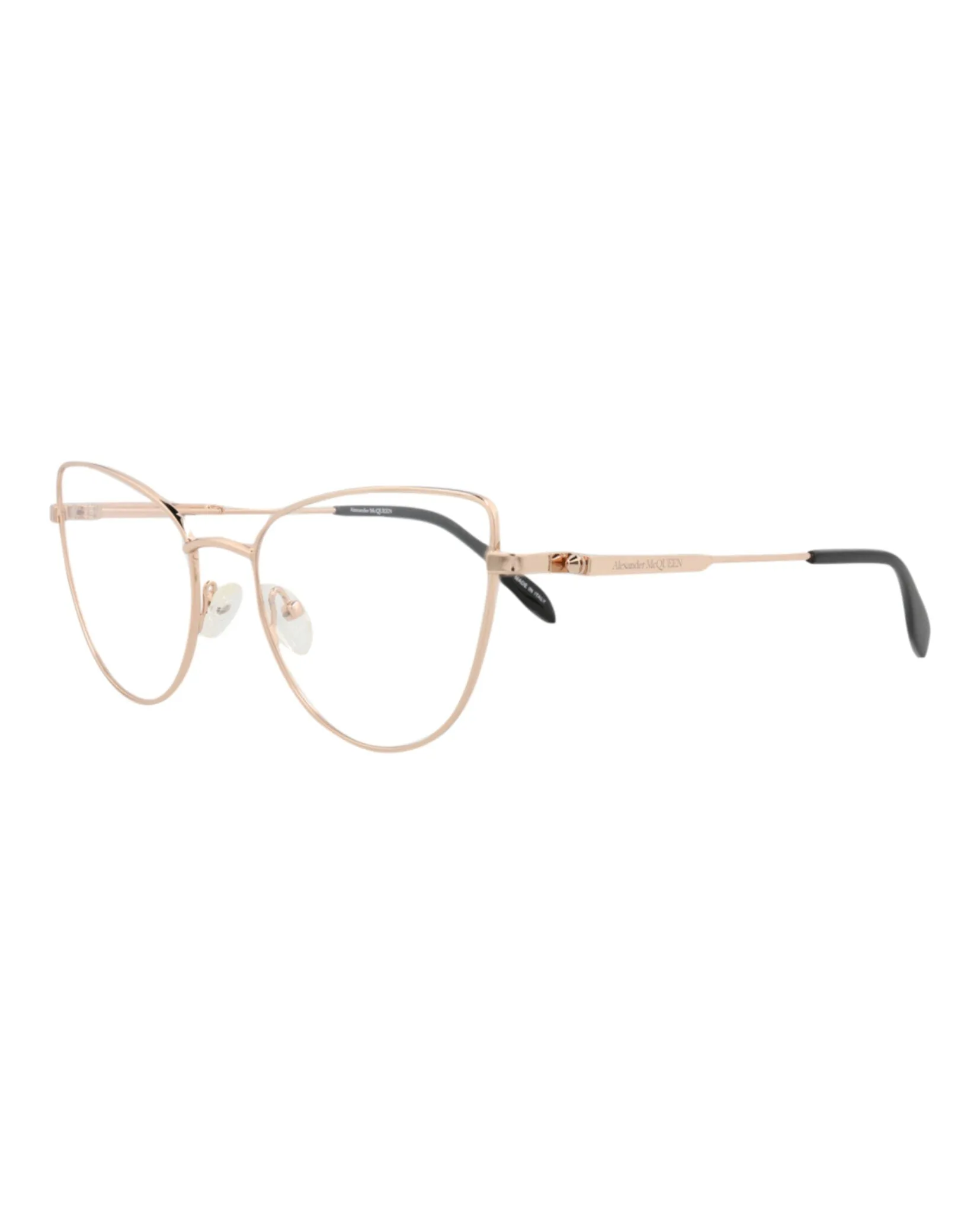 Alexander McQueen AM 0268O 30008678 002 Cat-Eye Metal Gold Optical Frames with Transparent Lens sold by Gaffos product image thumbnail 2