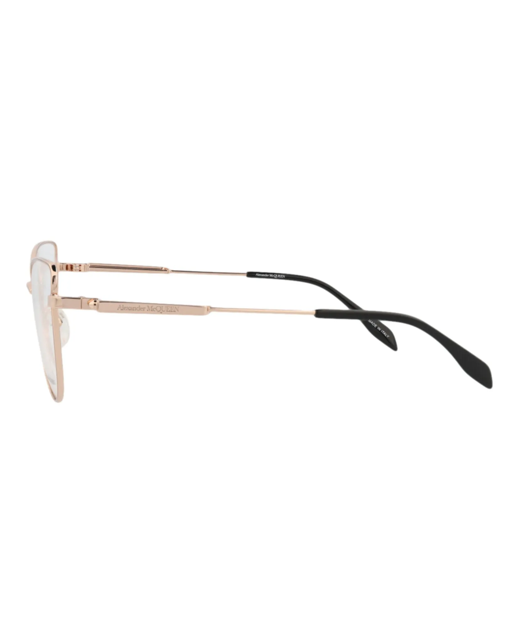 Alexander McQueen AM 0268O 30008678 002 Cat-Eye Metal Gold Optical Frames with Transparent Lens sold by Gaffos product image thumbnail 3