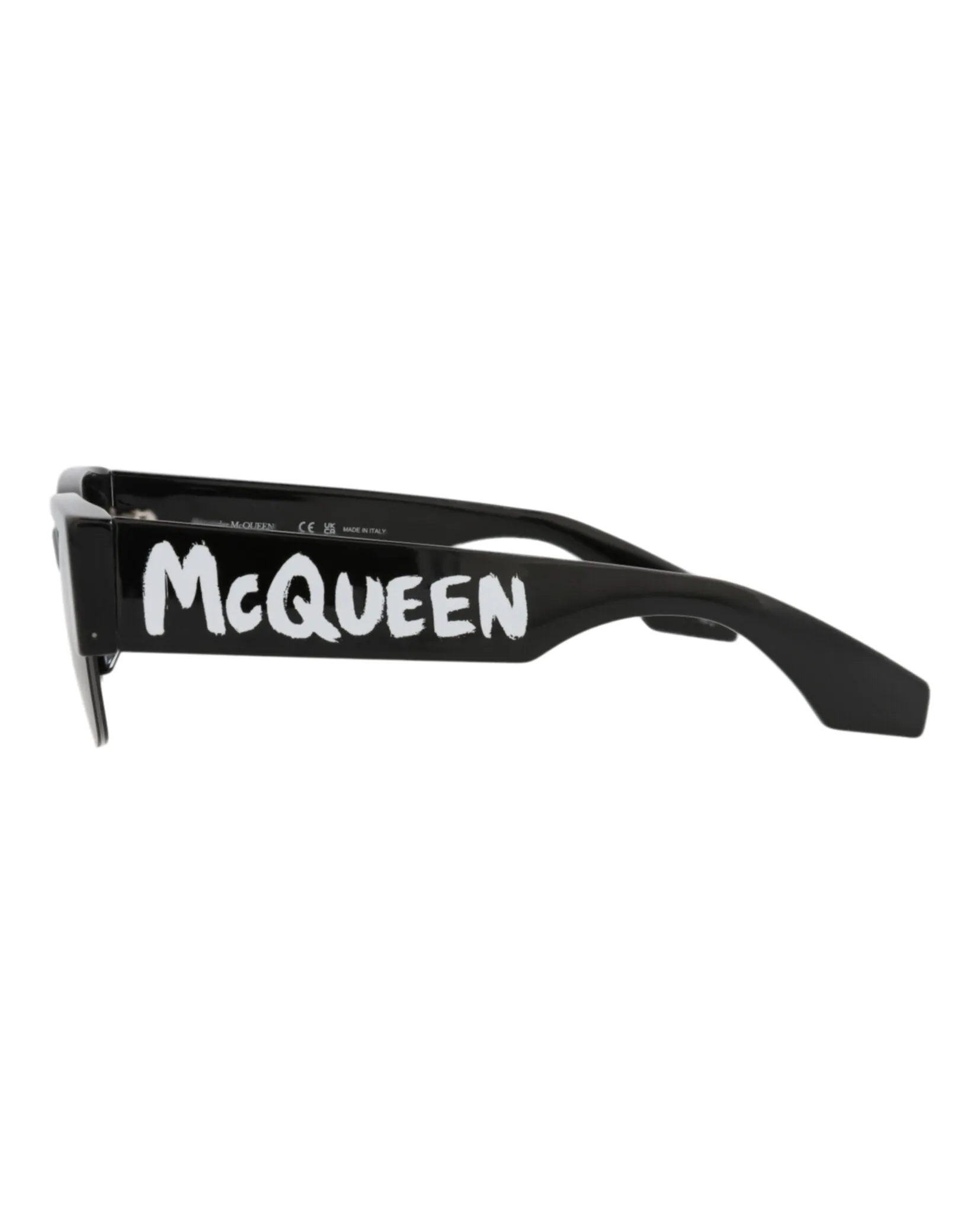 Alexander McQueen AM 0405S 30014336 001 Square Plastic Black Sunglasses with Grey Lens sold by Gaffos product image thumbnail 3