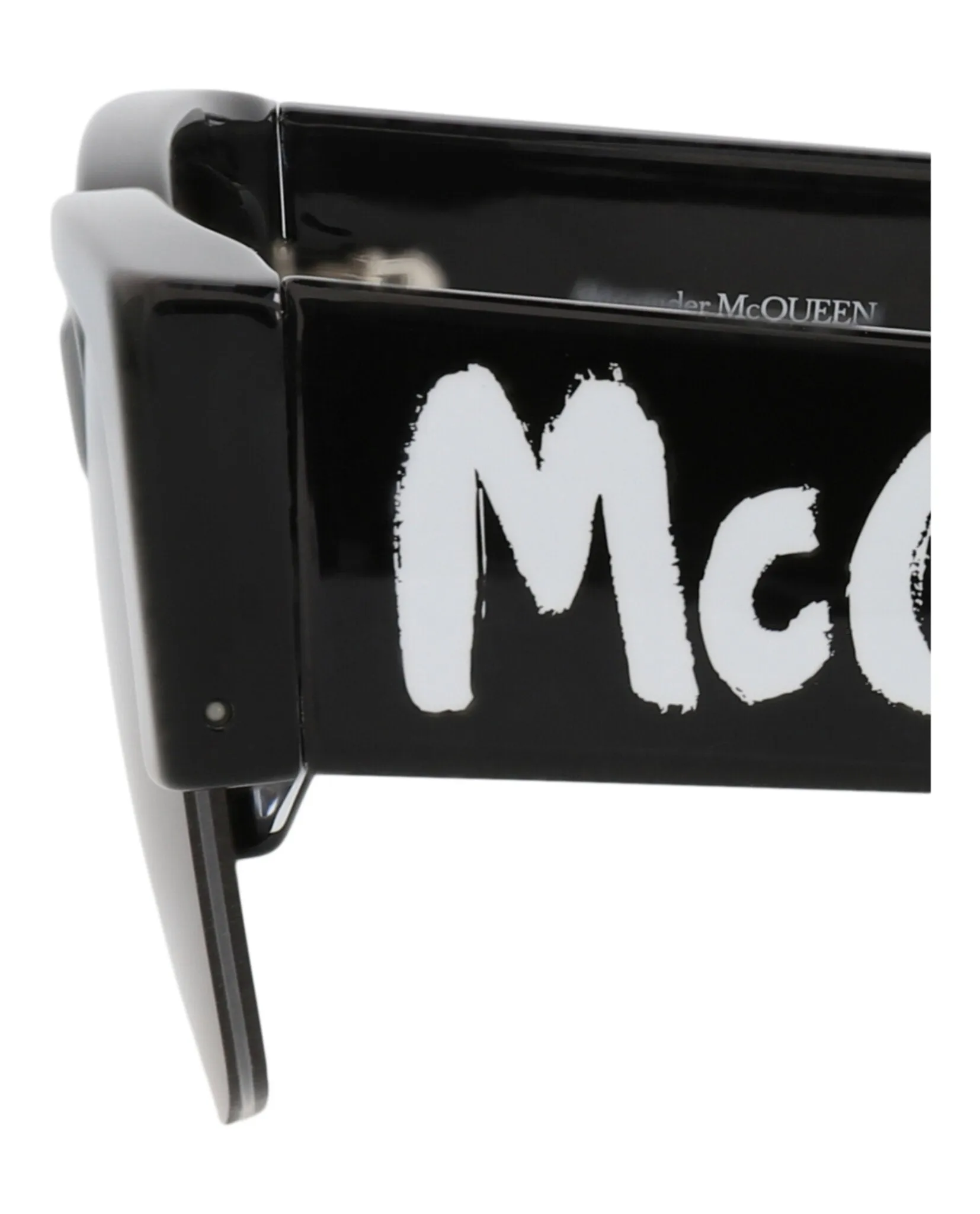 Alexander McQueen AM 0405S 30014336 001 Square Plastic Black Sunglasses with Grey Lens sold by Gaffos product image thumbnail 4