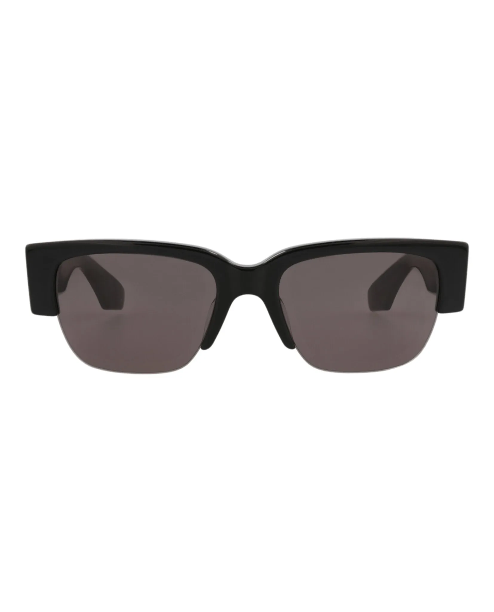 Alexander McQueen AM 0405S 30014336 001 Square Plastic Black Sunglasses with Grey Lens sold by Gaffos
