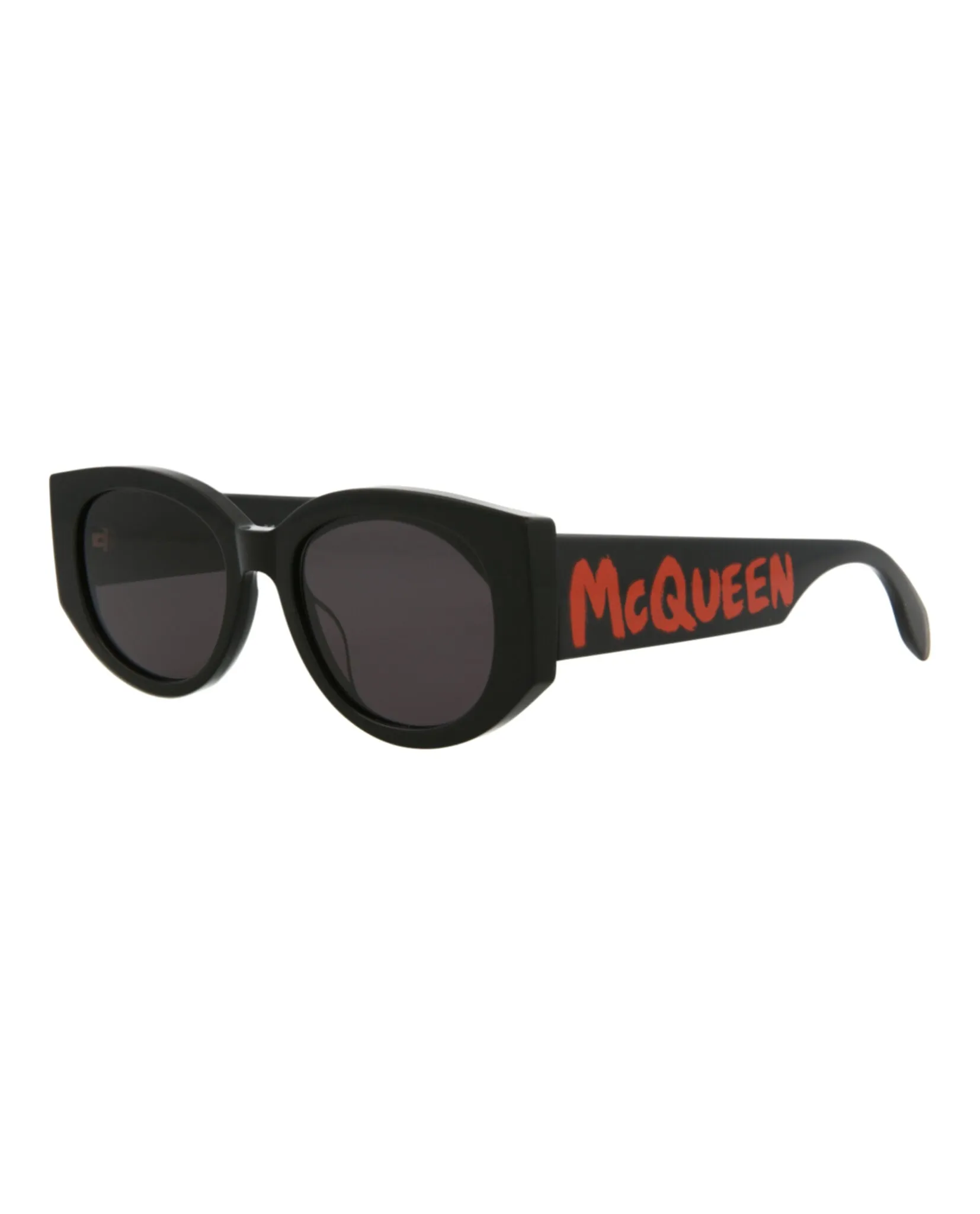 Alexander McQueen AM 0330S 30011472 002 Round Plastic Black Sunglasses with Grey Lens sold by Gaffos product image thumbnail 2