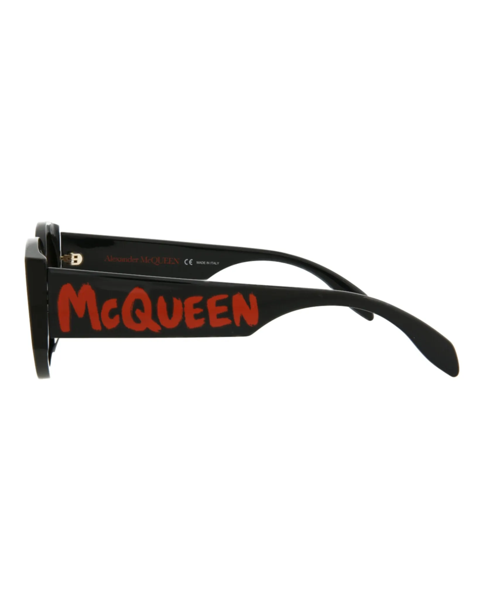 Alexander McQueen AM 0330S 30011472 002 Round Plastic Black Sunglasses with Grey Lens sold by Gaffos product image thumbnail 3