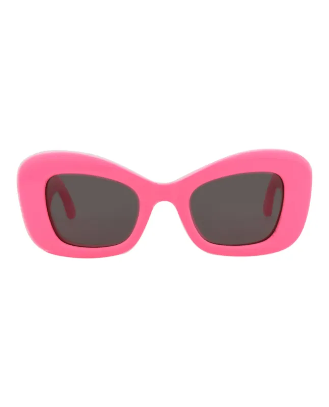 Alexander McQueen AM 0434S 30014633 004 Cat-Eye Plastic Pink Sunglasses with Grey Lens sold by Gaffos
