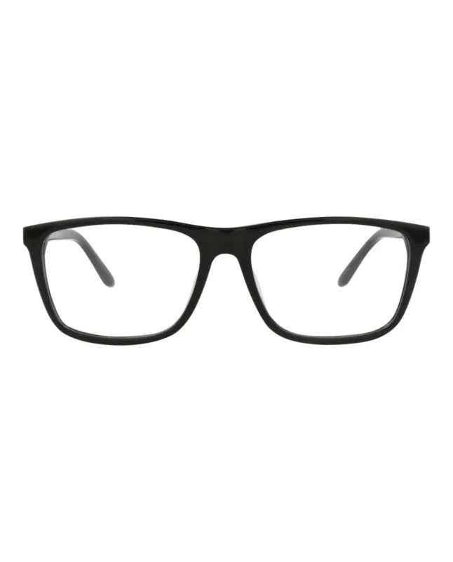 Alexander McQueen AM 0323O 30010869 001 Square Plastic Silver Optical Frames with Transparent Lens sold by Gaffos