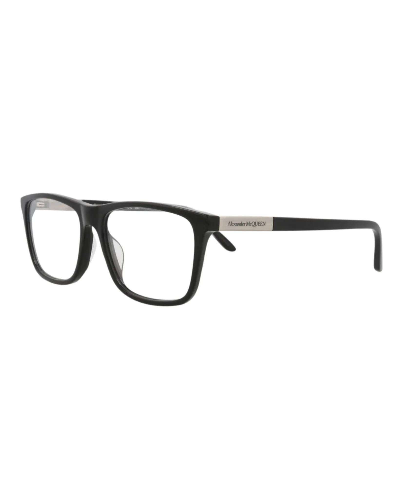 Alexander McQueen AM 0323O 30010869 001 Square Plastic Silver Optical Frames with Transparent Lens sold by Gaffos product image thumbnail 2