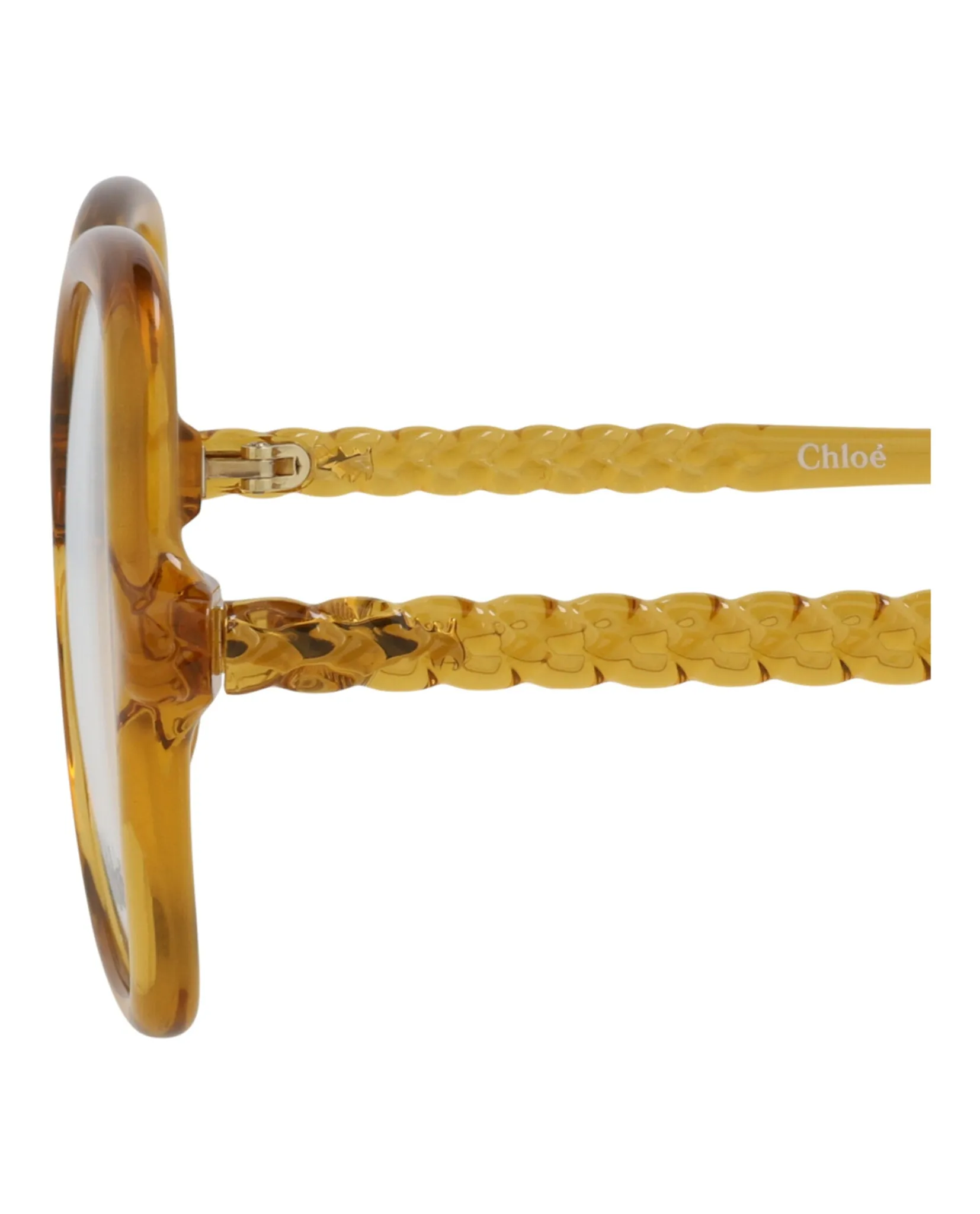 Chloé CH 0004O 30009824 003 Cat-Eye Plastic Yellow Optical Frames with Transparent Lens sold by Gaffos product image thumbnail 4