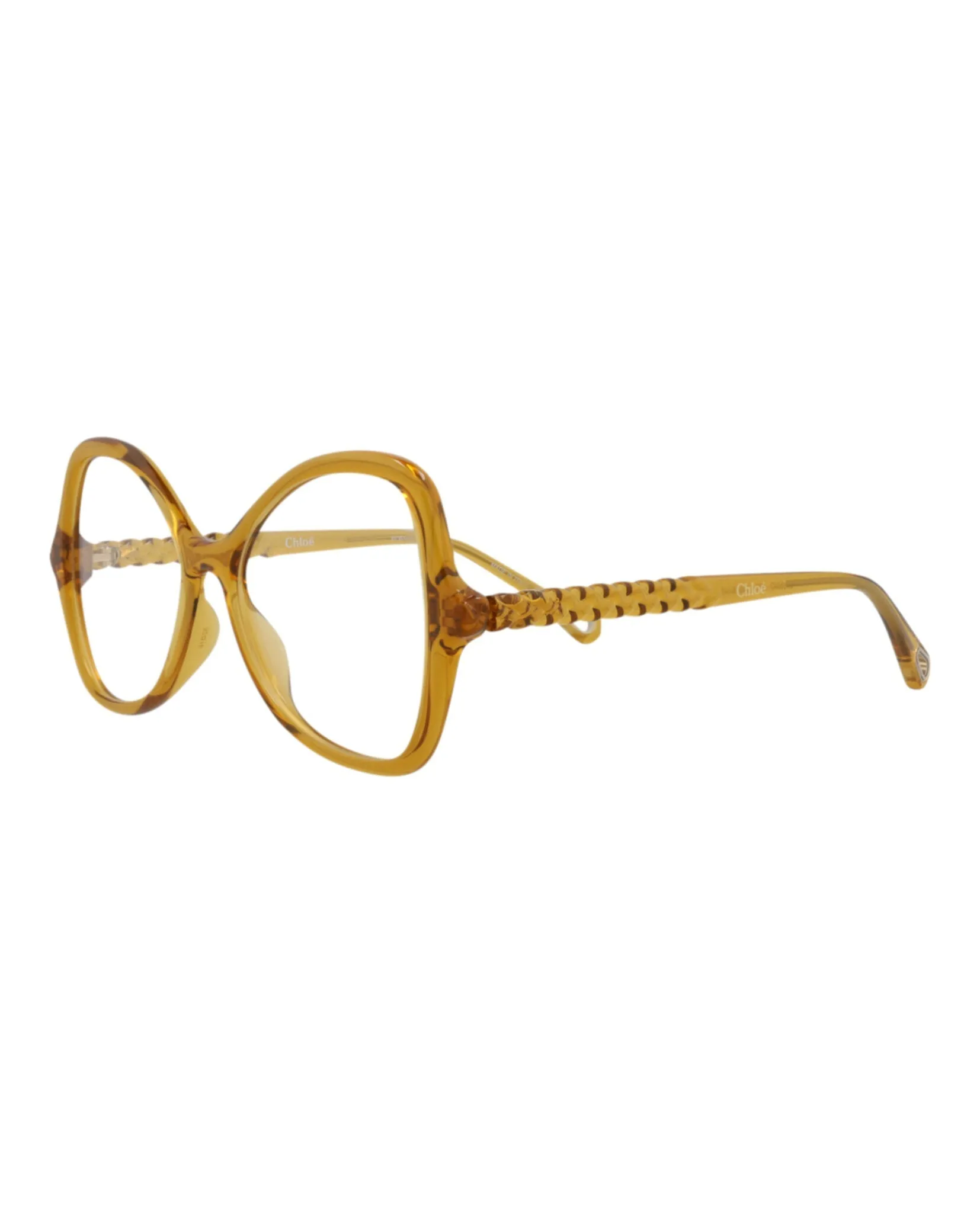 Chloé CH 0004O 30009824 003 Cat-Eye Plastic Yellow Optical Frames with Transparent Lens sold by Gaffos product image thumbnail 2