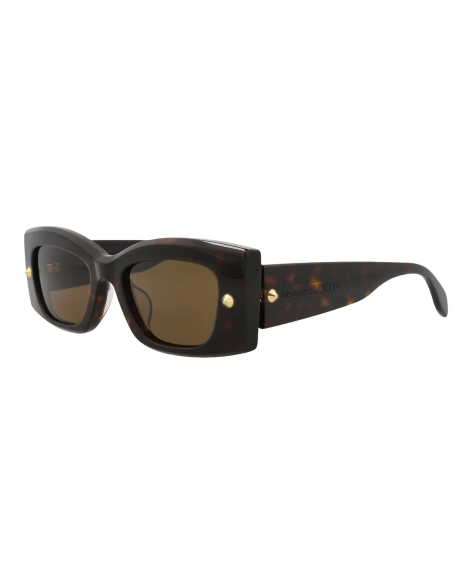 Alexander McQueen AM 0426S 30014623 002 Square Plastic Havana Sunglasses with Brown Lens sold by Gaffos product image thumbnail 2
