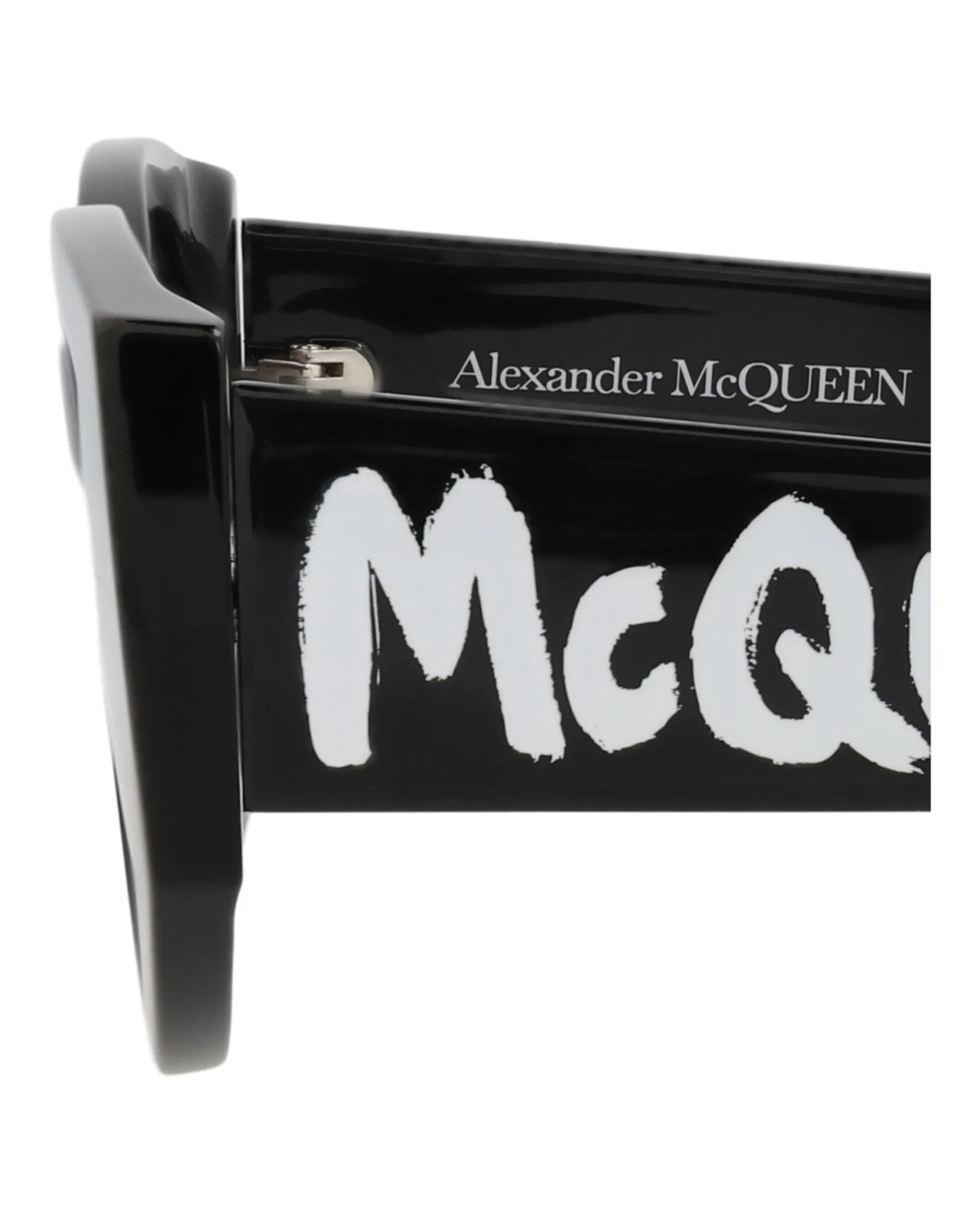 Alexander McQueen AM 0330S 30011472 001 Round Plastic Black Sunglasses with Grey Lens sold by Gaffos product image thumbnail 4