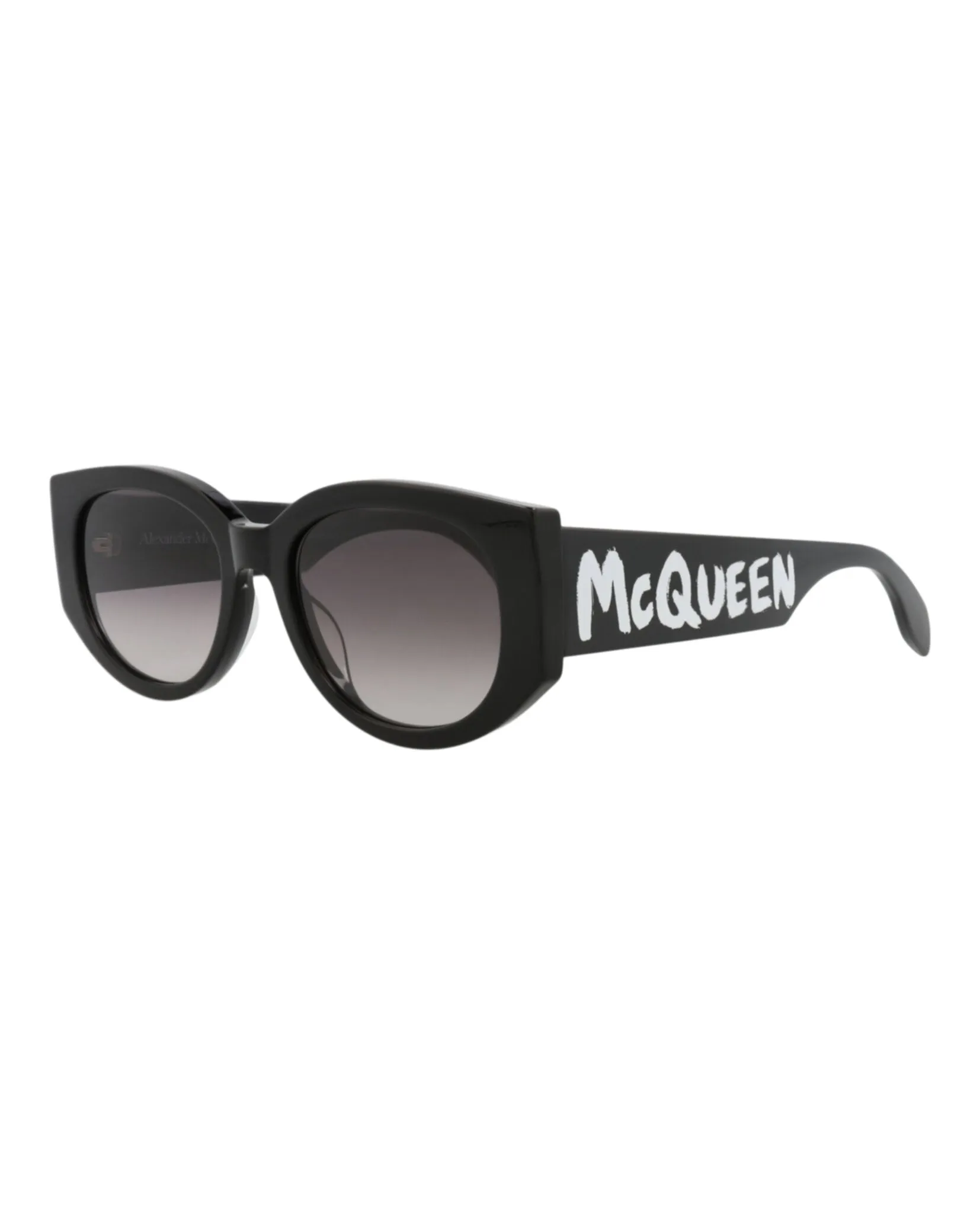 Alexander McQueen AM 0330S 30011472 001 Round Plastic Black Sunglasses with Grey Lens sold by Gaffos product image thumbnail 2