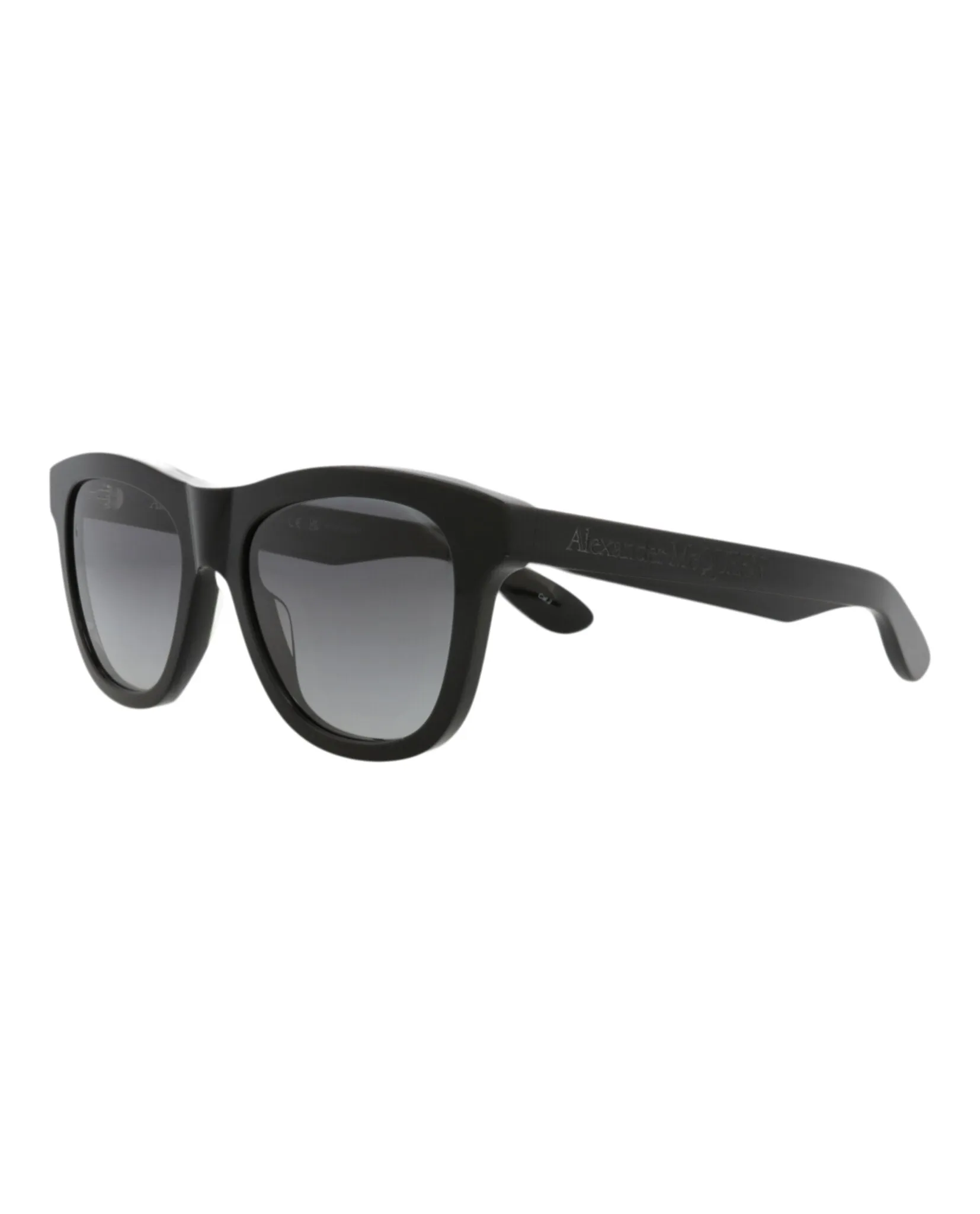 Alexander McQueen AM 0421S 30014615 001 Square Plastic Black Sunglasses with Grey Lens sold by Gaffos product image thumbnail 2