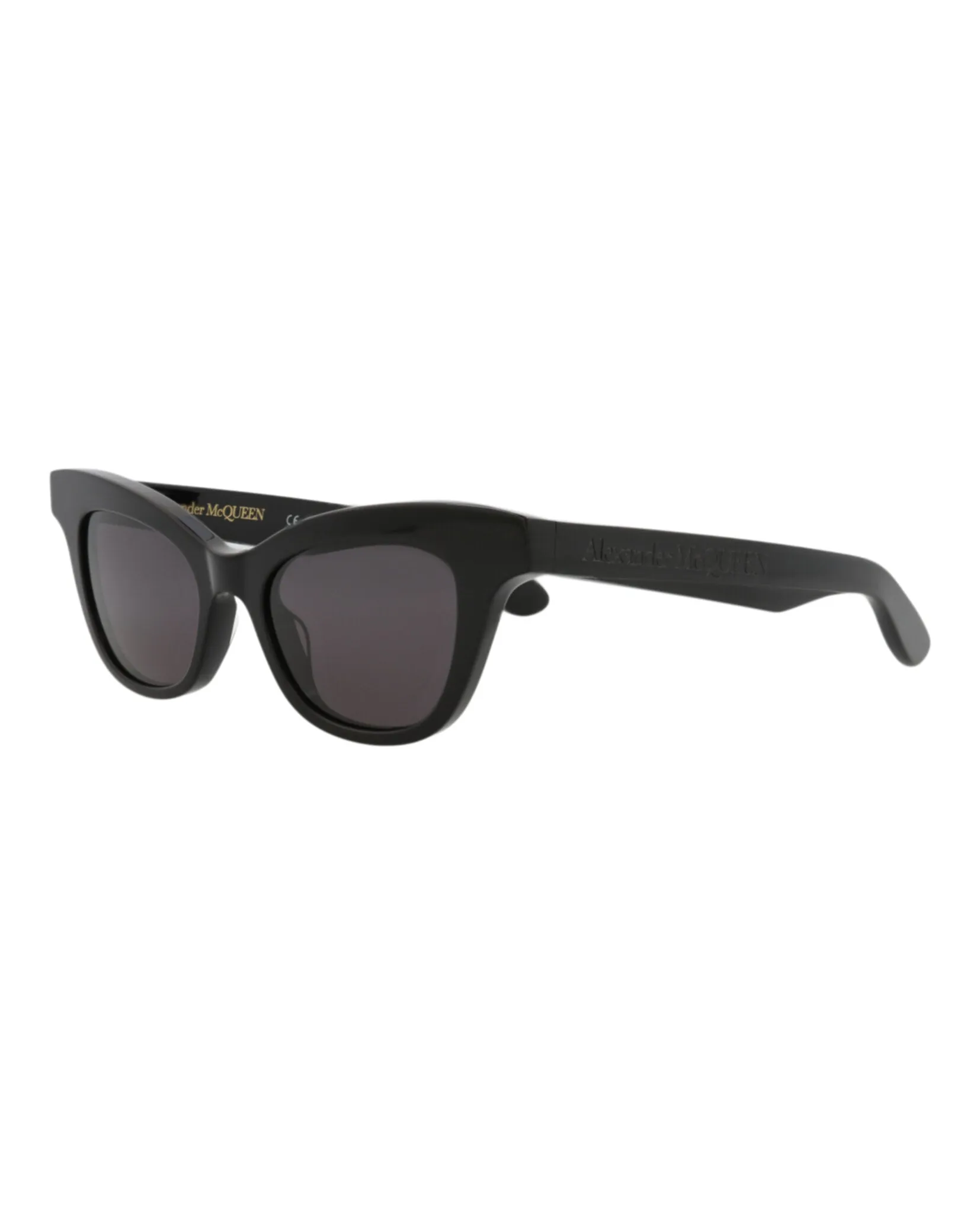 Alexander McQueen AM 0381S 30013619 001 Cat-Eye Plastic Black Sunglasses with Grey Lens sold by Gaffos product image thumbnail 2