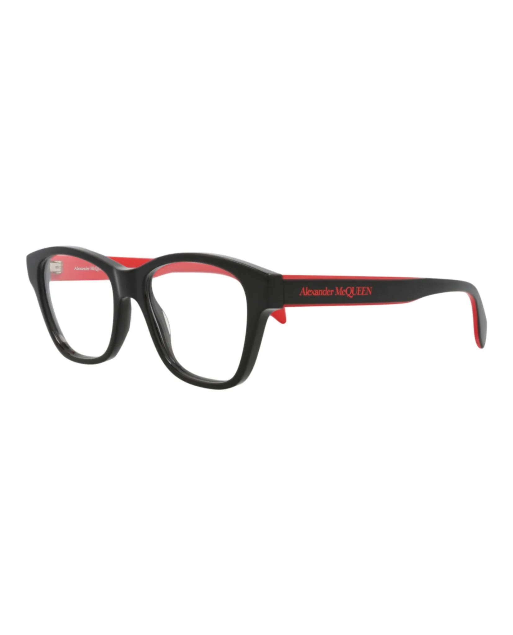 Alexander McQueen AM 0306O 30010888 003 Square Plastic Black Optical Frames with Transparent Lens sold by Gaffos product image thumbnail 2