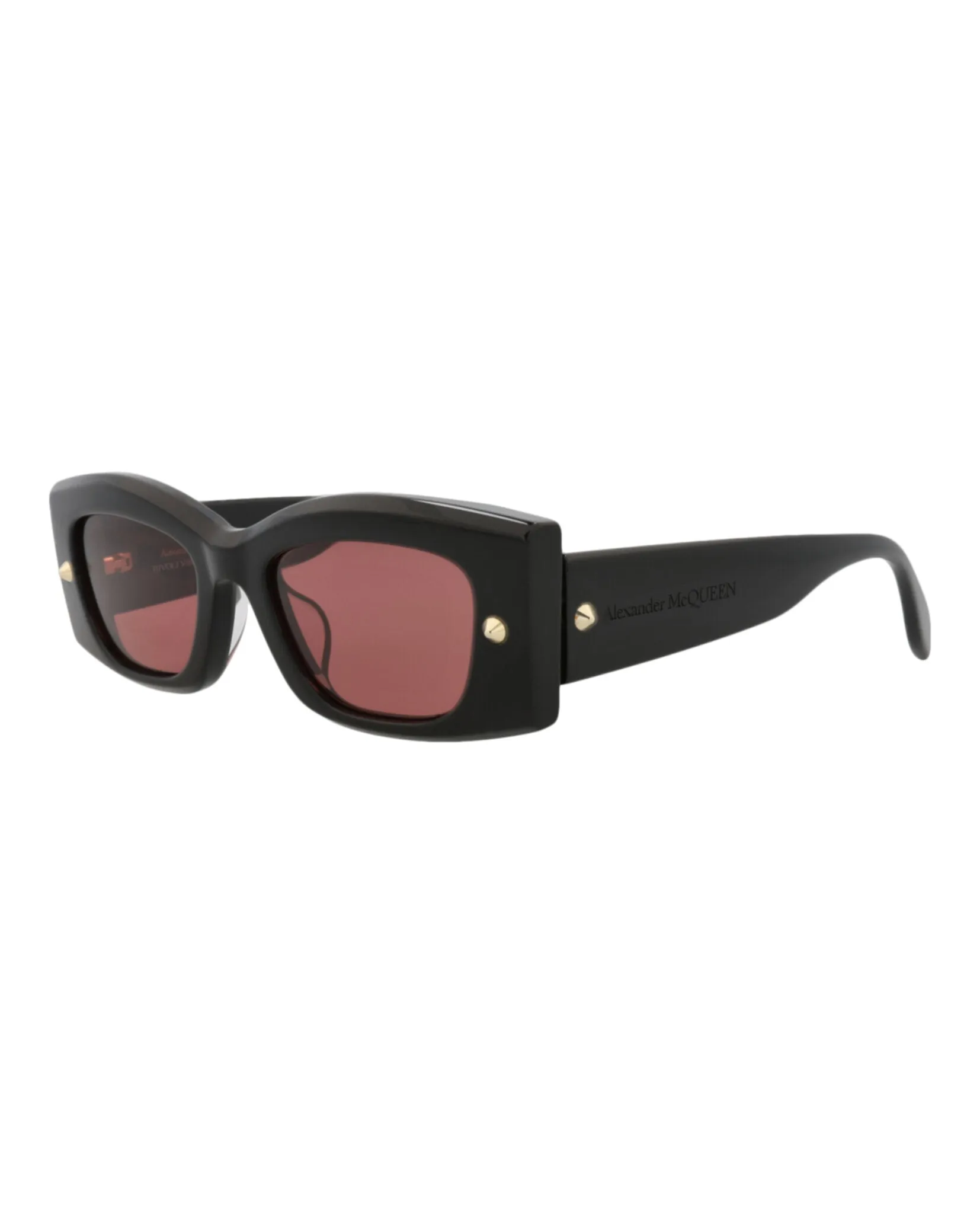 Alexander McQueen AM 0426S 30014623 006 Square Plastic Black Sunglasses with Red Lens sold by Gaffos product image thumbnail 2