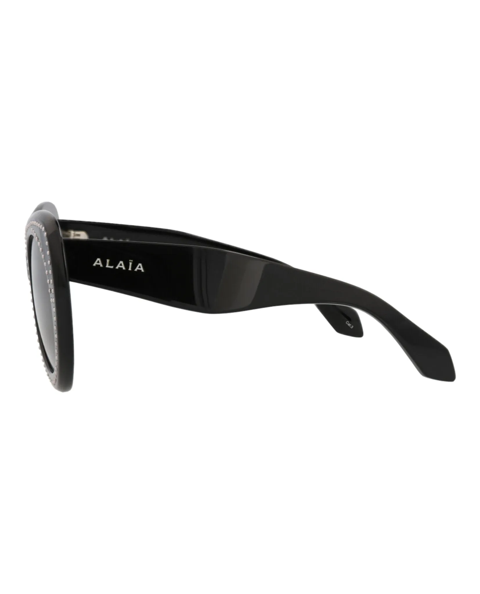 Alaia AA 0064S 30014219 001 Cat-Eye Plastic Black Sunglasses with Grey Lens sold by Gaffos product image thumbnail 3