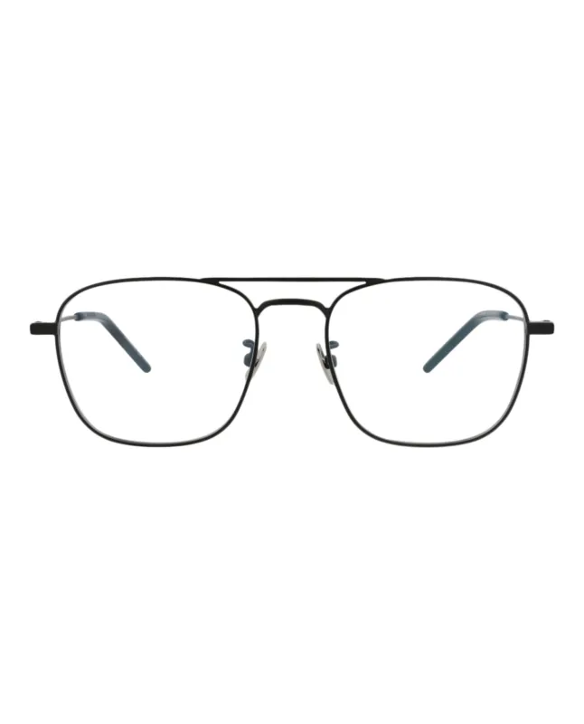 Saint Laurent SL 309SUN 30013175 001 Aviator Metal Black Sunglasses with Transparent Lens sold by Gaffos