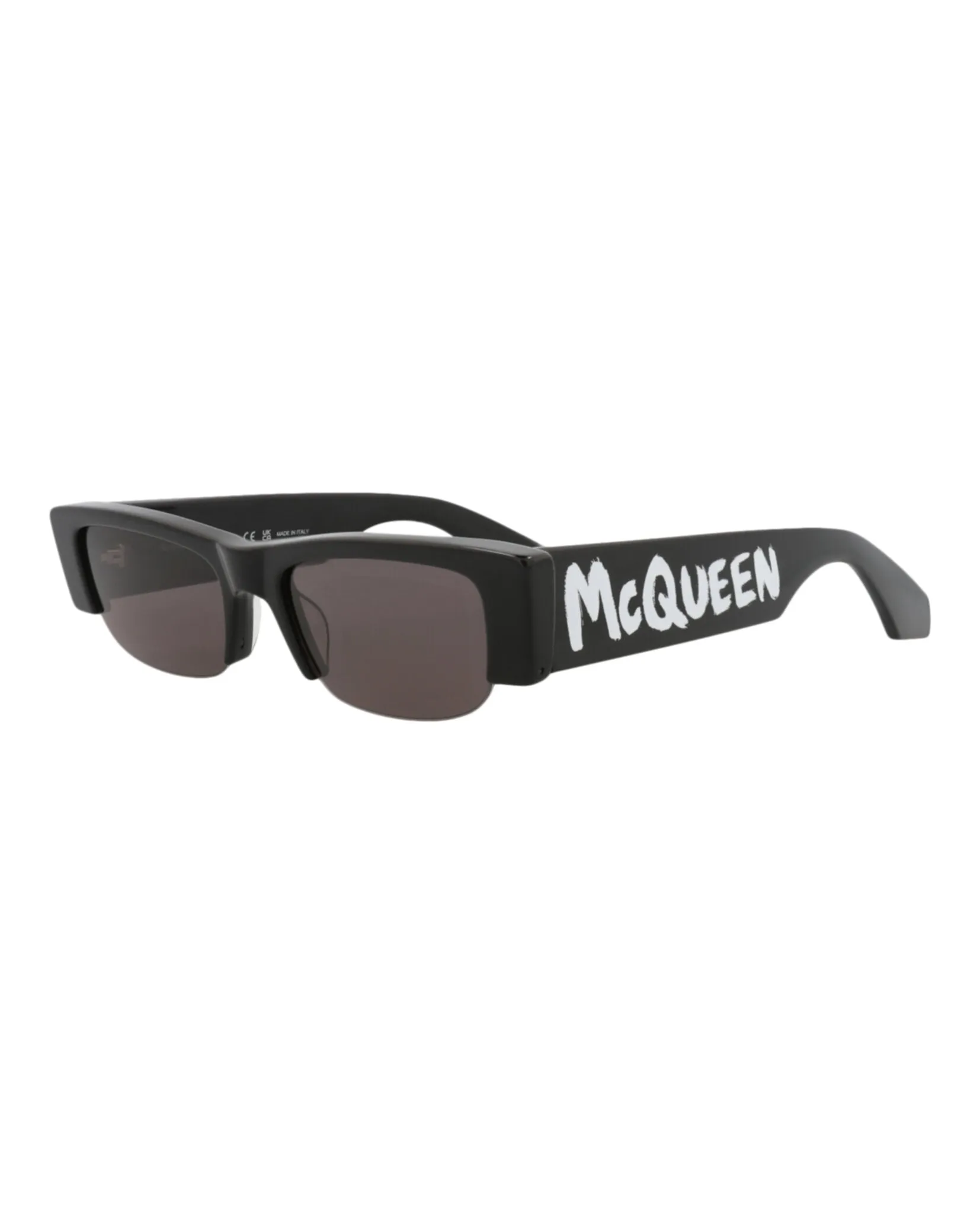 Alexander McQueen AM 0404S 30014335 001 Square Plastic Black Sunglasses with Grey Lens sold by Gaffos product image thumbnail 2