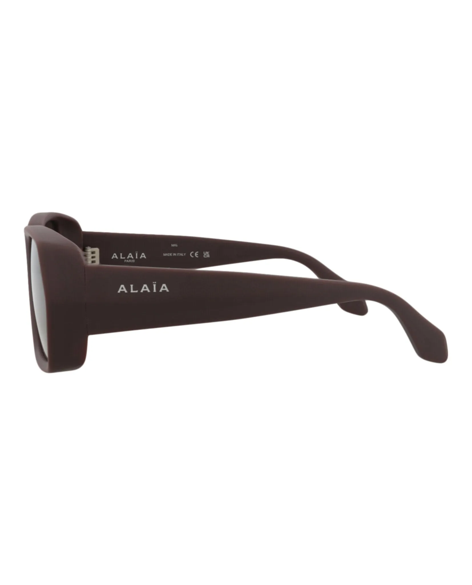 Alaia AA 0082S 30015371 003 Square Plastic Burgundy Sunglasses with Grey Lens sold by Gaffos product image thumbnail 3