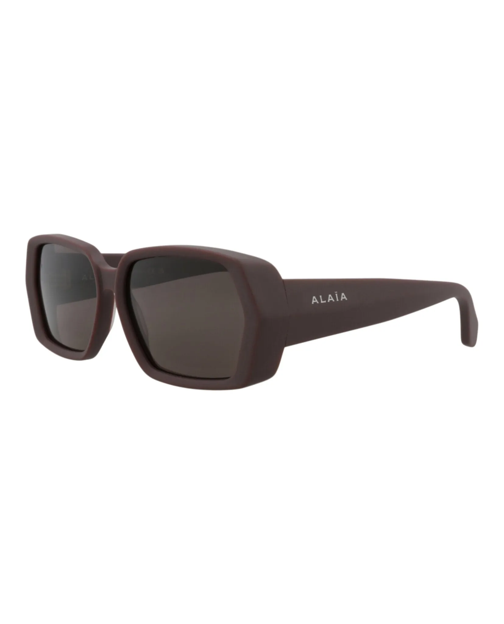 Alaia AA 0082S 30015371 003 Square Plastic Burgundy Sunglasses with Grey Lens sold by Gaffos product image thumbnail 2