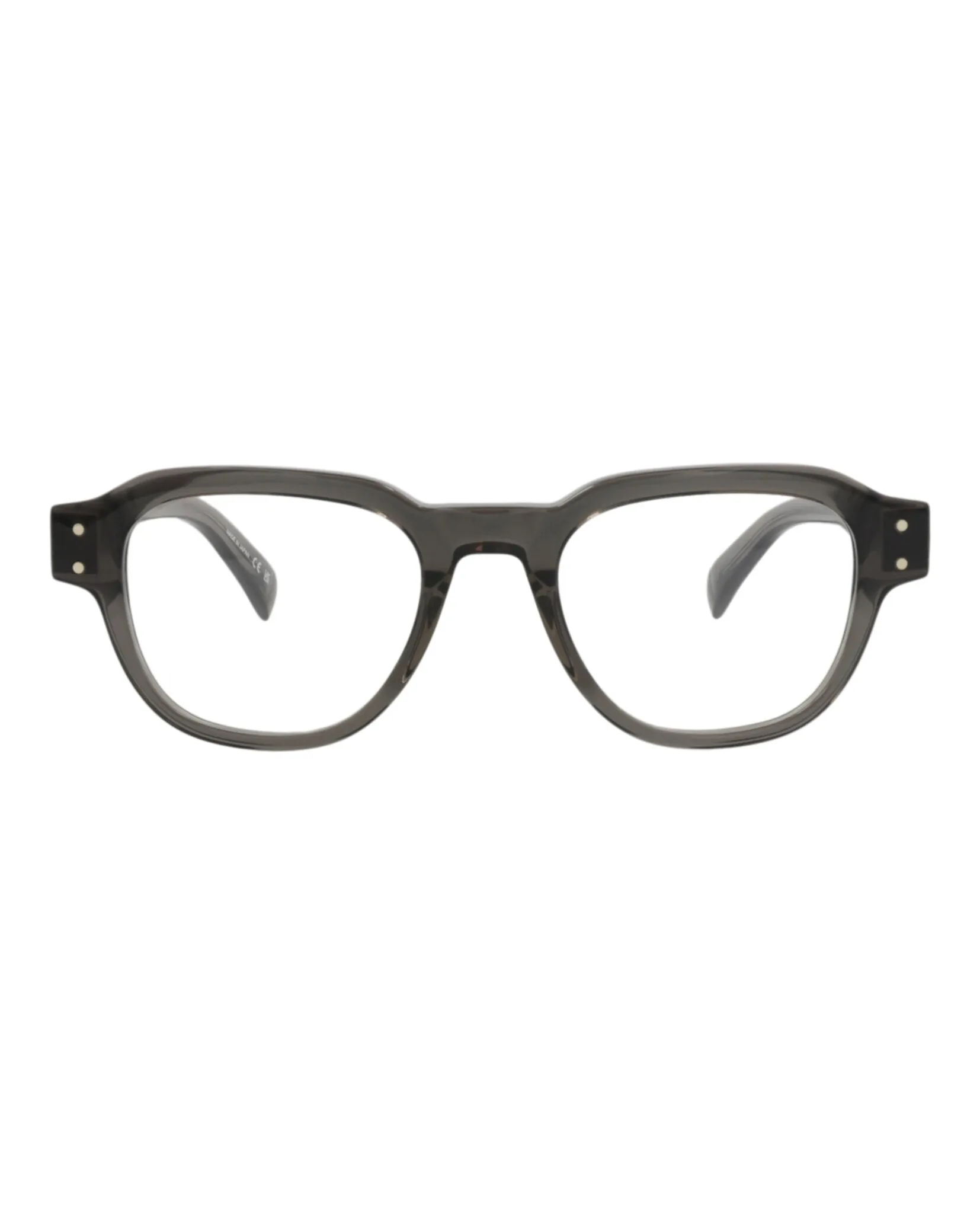 Dunhill DU 0048O 30012363 003 Round Plastic Grey Optical Frames with Transparent Lens sold by Gaffos