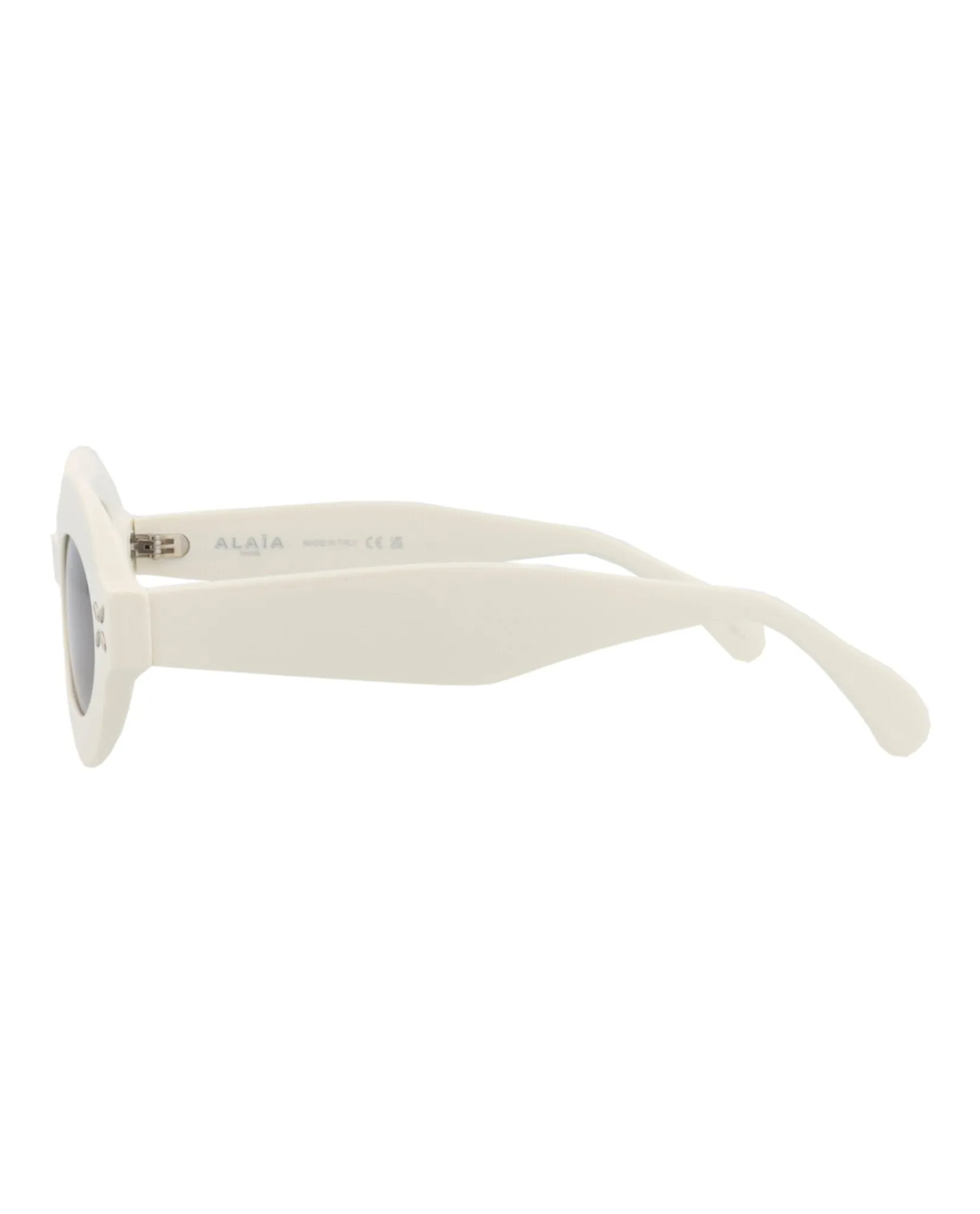Alaia AA 0059S 30012179 002 Round Plastic Ivory Sunglasses with Grey Lens sold by Gaffos product image thumbnail 3