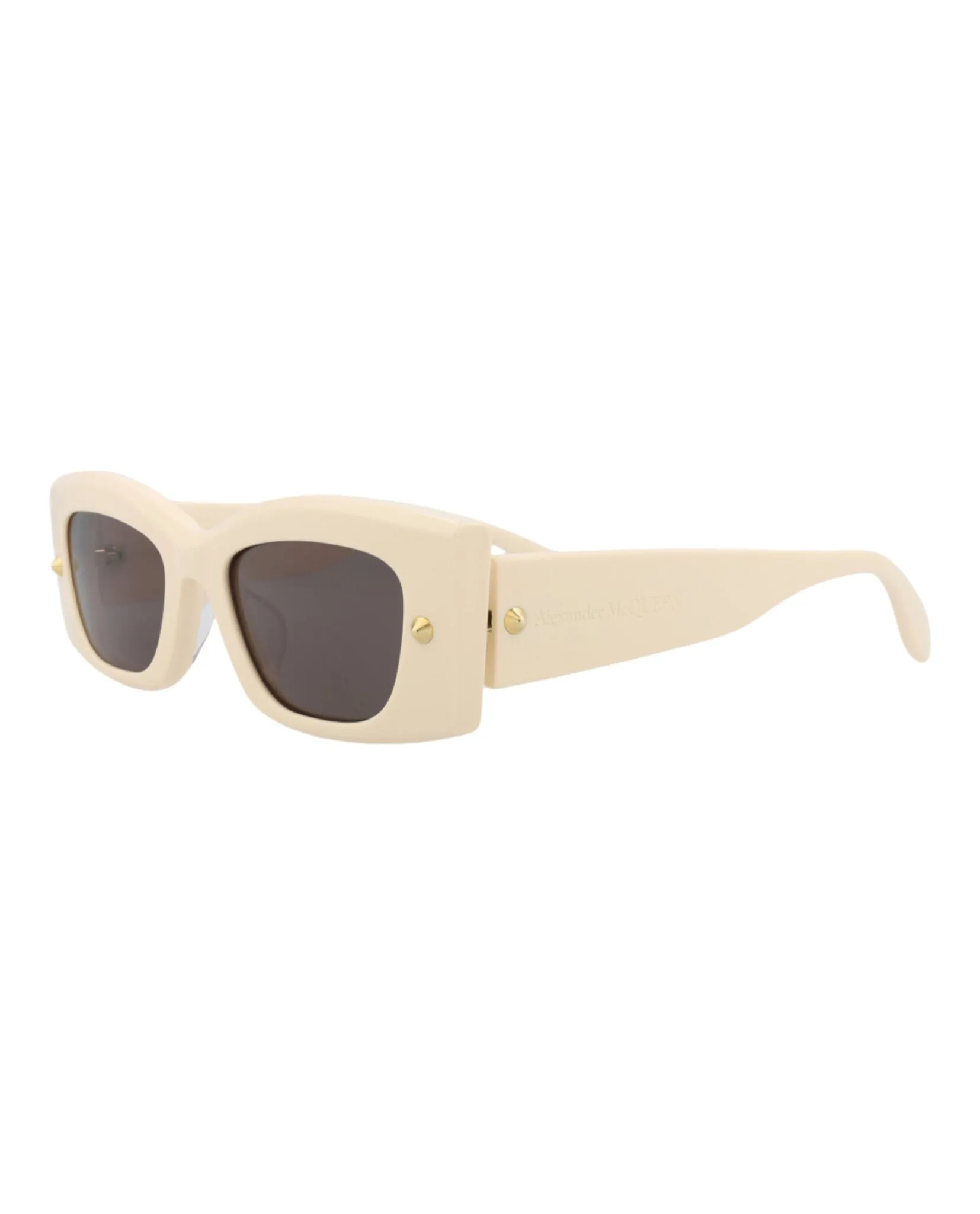 Alexander McQueen AM 0426S 30014623 005 Square Plastic Ivory Sunglasses with Grey Lens sold by Gaffos product image thumbnail 2
