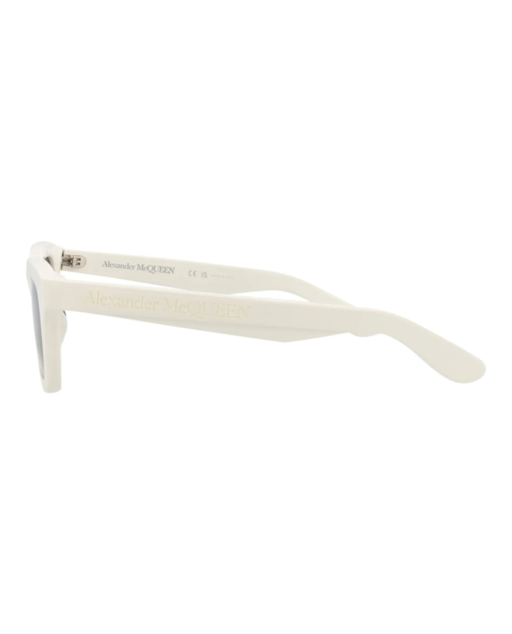 Alexander McQueen AM 0392S 30014333 005 Square Plastic White Sunglasses with Grey Lens sold by Gaffos product image thumbnail 3