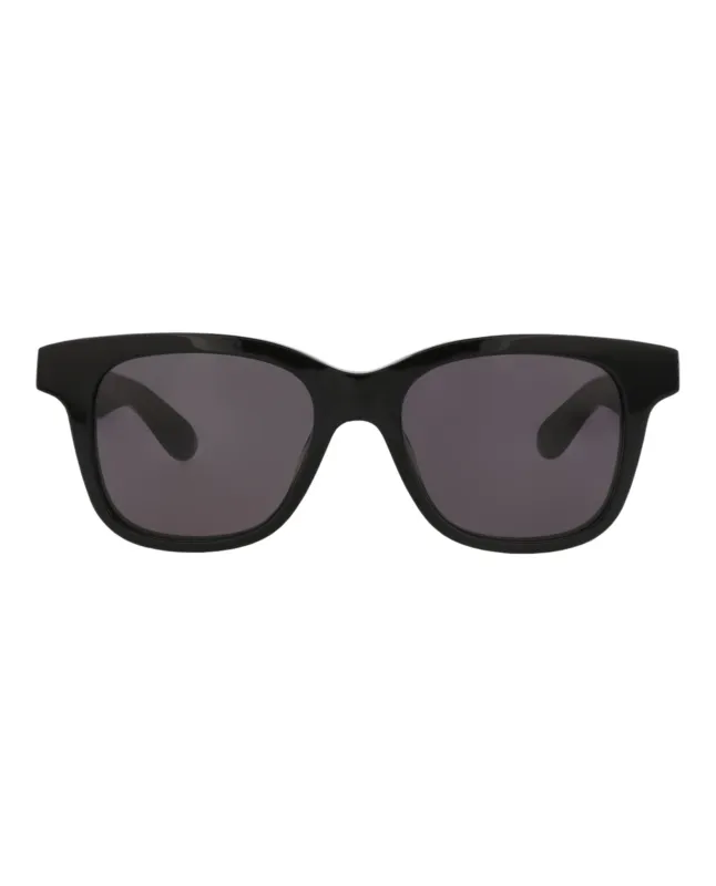 Alexander McQueen AM 0382S 30013620 005 Square Plastic Black Sunglasses with Grey Lens sold by Gaffos