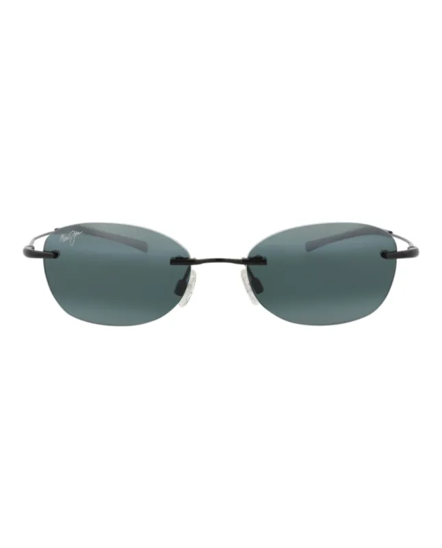 Maui Jim 33 3 02 Round Metal Black Sunglasses with Grey Lens sold by Gaffos