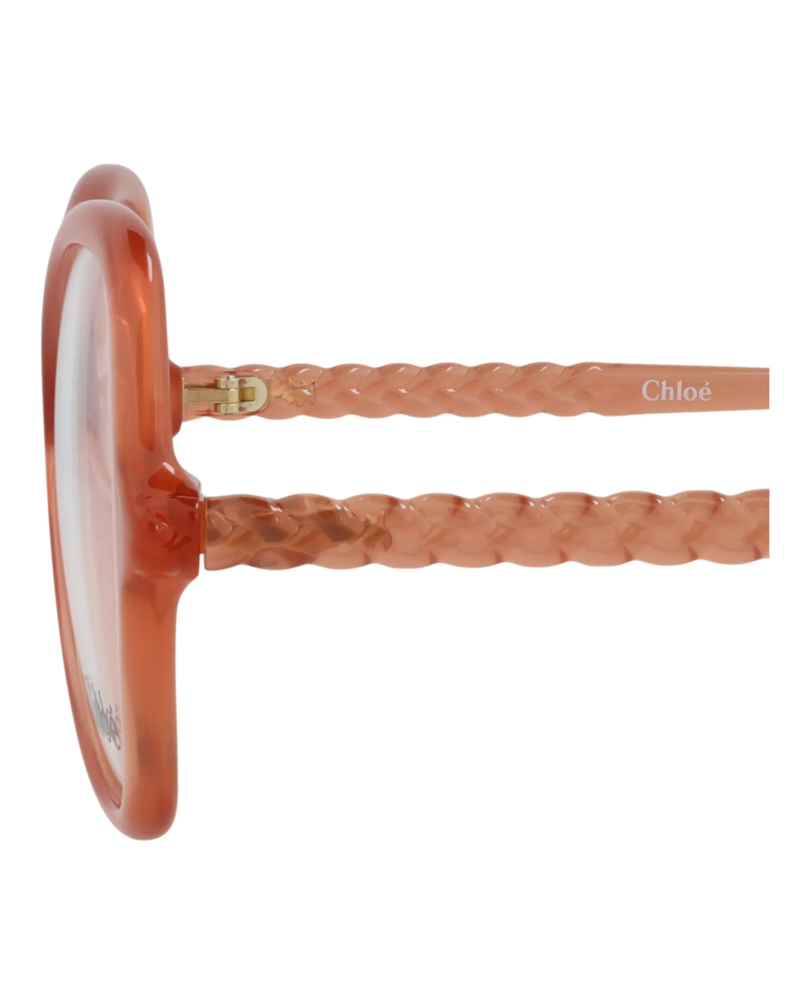 Chloé CH 0004O 30009824 001 Cat-Eye Plastic Pink Optical Frames with Transparent Lens sold by Gaffos product image thumbnail 4