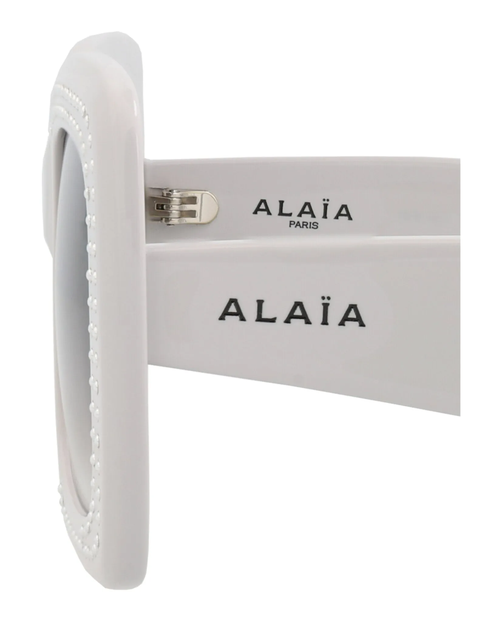 Alaia AA 0065S 30014218 001 Square Plastic Grey Sunglasses with Grey Lens sold by Gaffos product image thumbnail 4