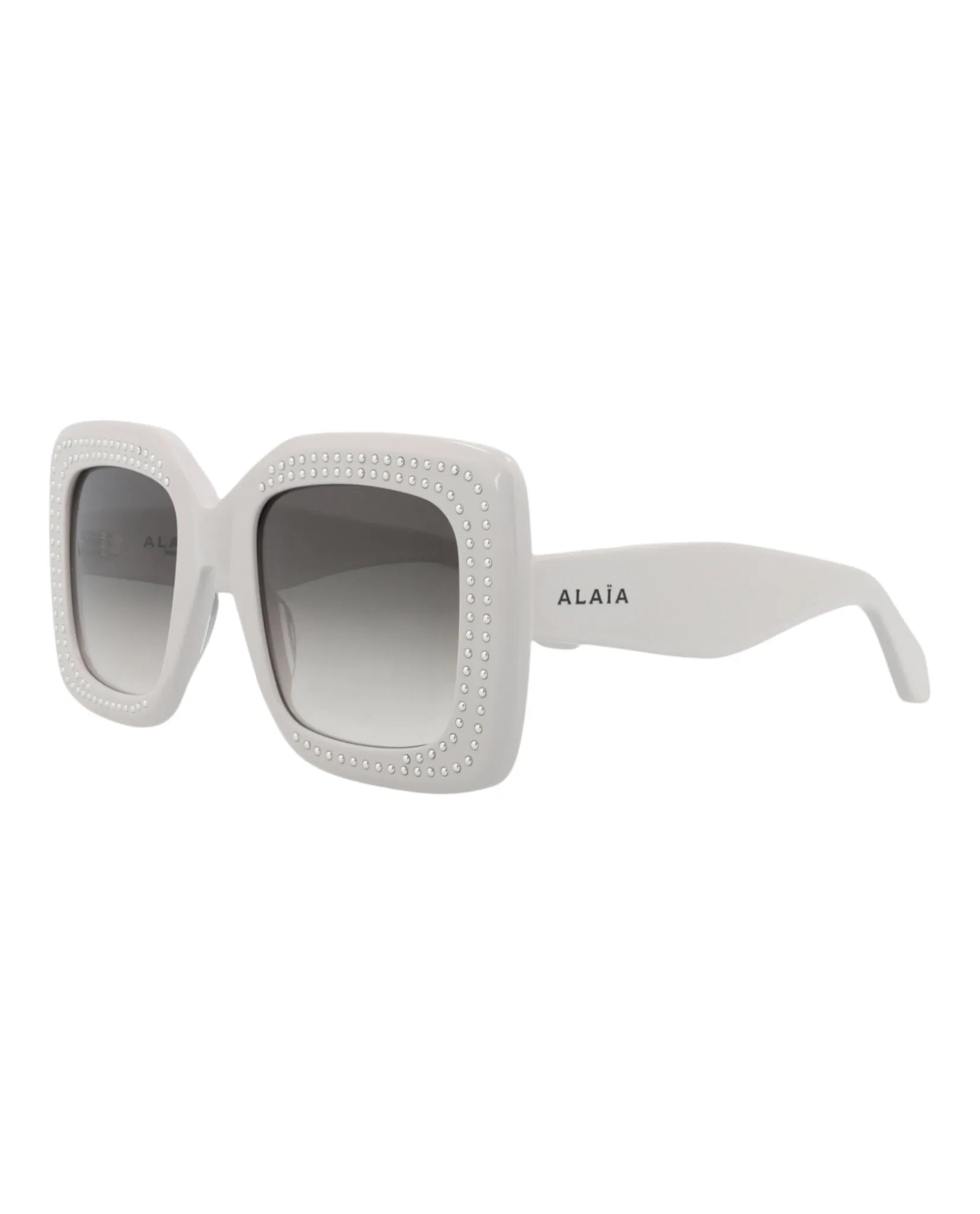 Alaia AA 0065S 30014218 001 Square Plastic Grey Sunglasses with Grey Lens sold by Gaffos product image thumbnail 2